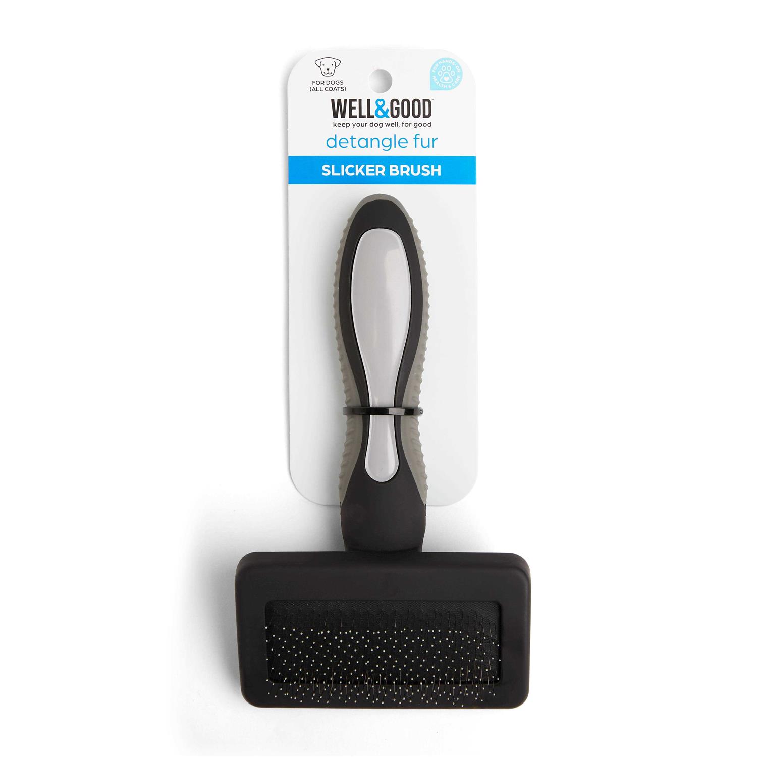 Alternative view of Well & Good Black Small Cushion Slicker Dog Brush