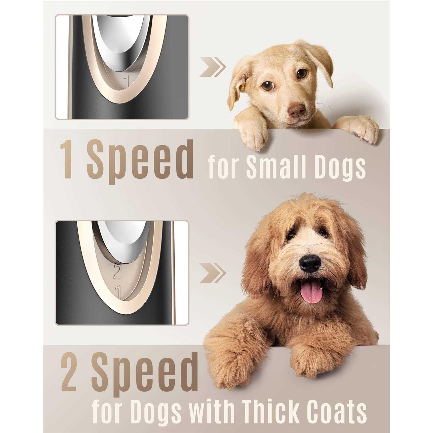 Alternative view of oneisall Dog Clippers Low Noise, 2-Speed Quiet Dog Grooming Kit Rechargeable Cordless Pet Hair Clipper Trimmer Shaver for Small and Large Dogs Cats