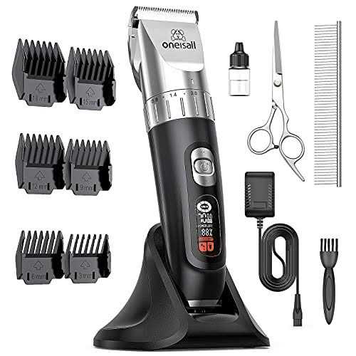 Cat Hair Trimmer 4 Speed Quiet Clippers Cordless Pro Grooming Kit