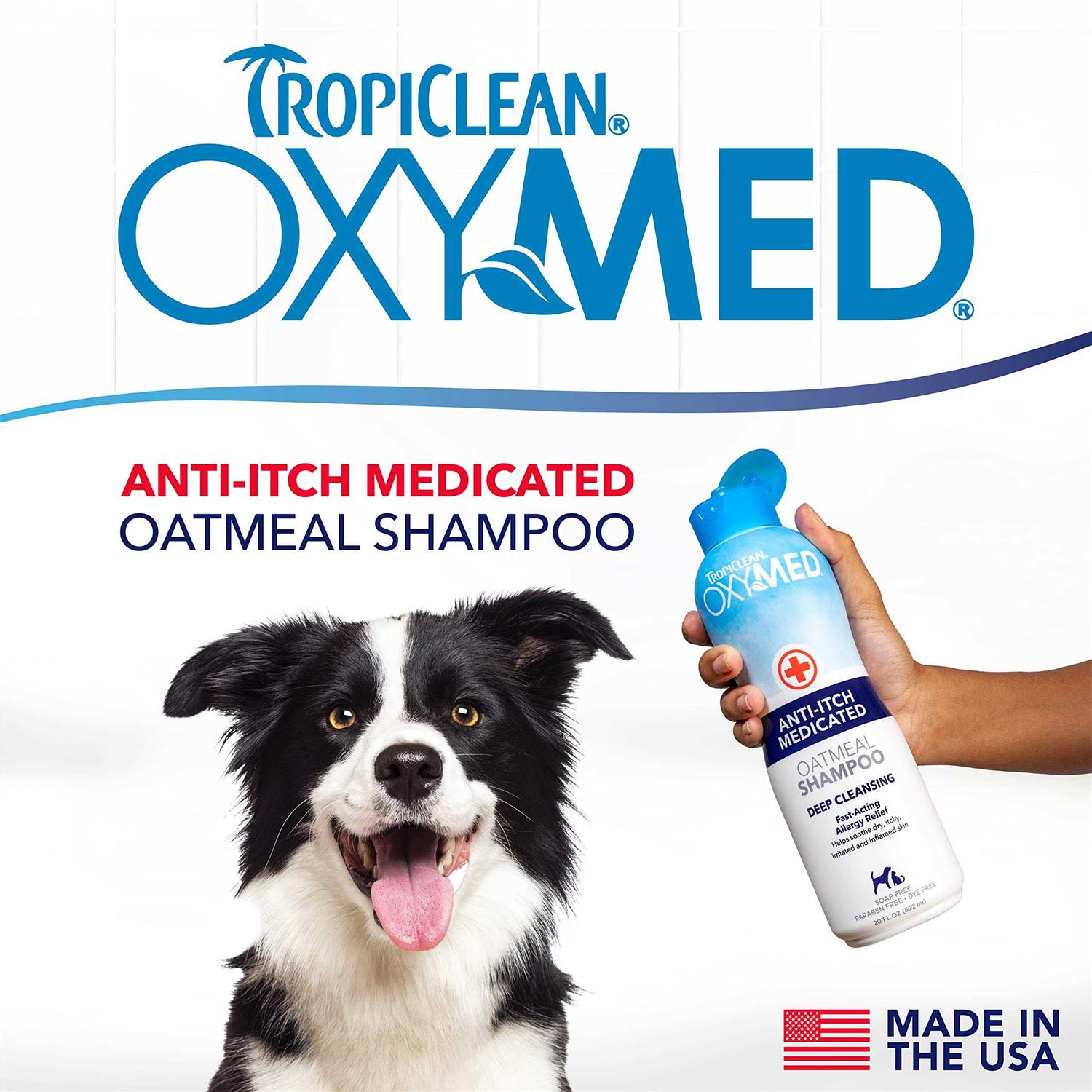 Alternative view of Tropiclean OxyMed Medicated Anti-Itch Oatmeal Pet Shampoo