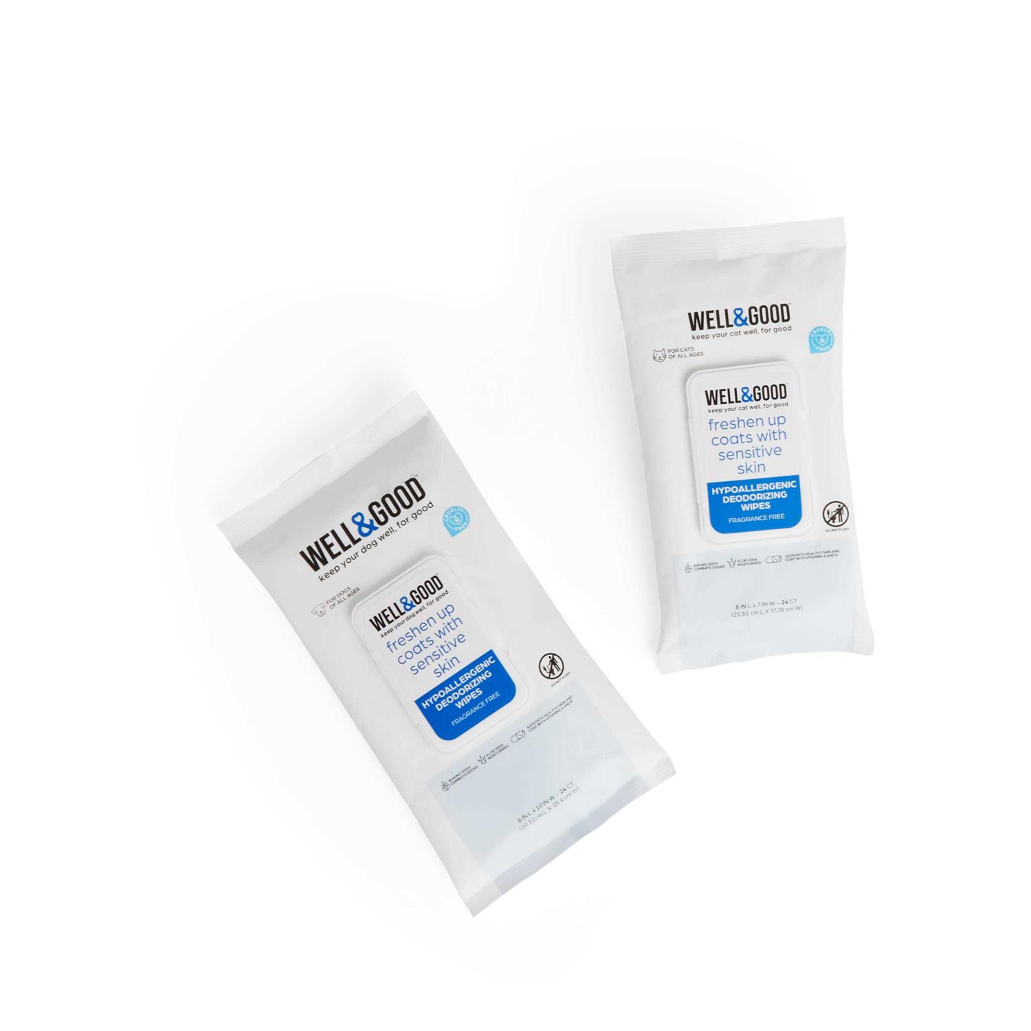 Alternative view of Well & Good Unscented Hypoallergenic Cat Wipes