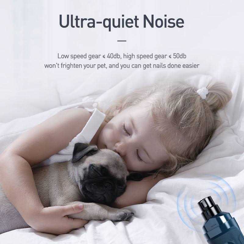Alternative view of Casfuy 6-Speed Dog Nail Grinder Newest Enhanced Pet Nail Grinder Super Quiet Rechargeable Electric Dog Nail Trimmer Painless Paws Grooming