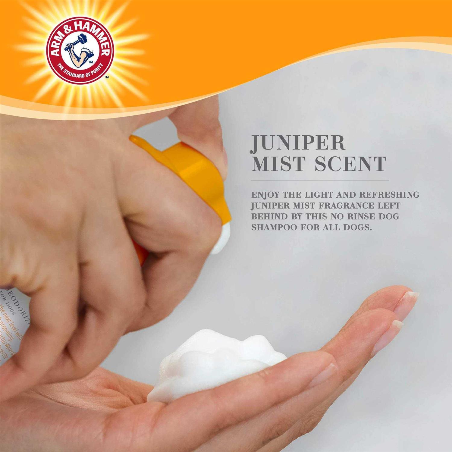 Alternative view of Arm & Hammer Ultra Fresh No Rinse Deodorizing Foam for Dogs Juniper Mist