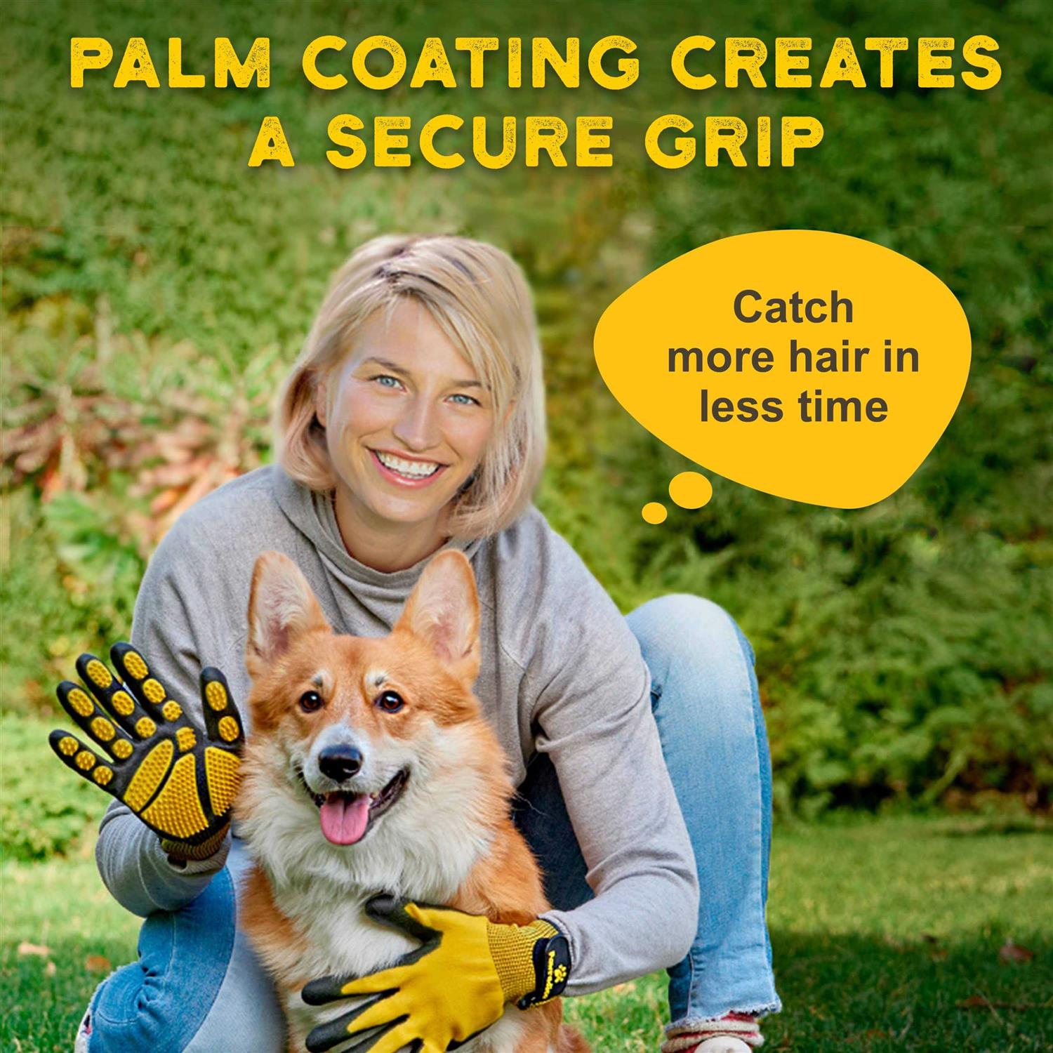 Alternative view of Pawradise Pet Grooming and Bathing Gloves Effective Pet Hair Remover for Cats