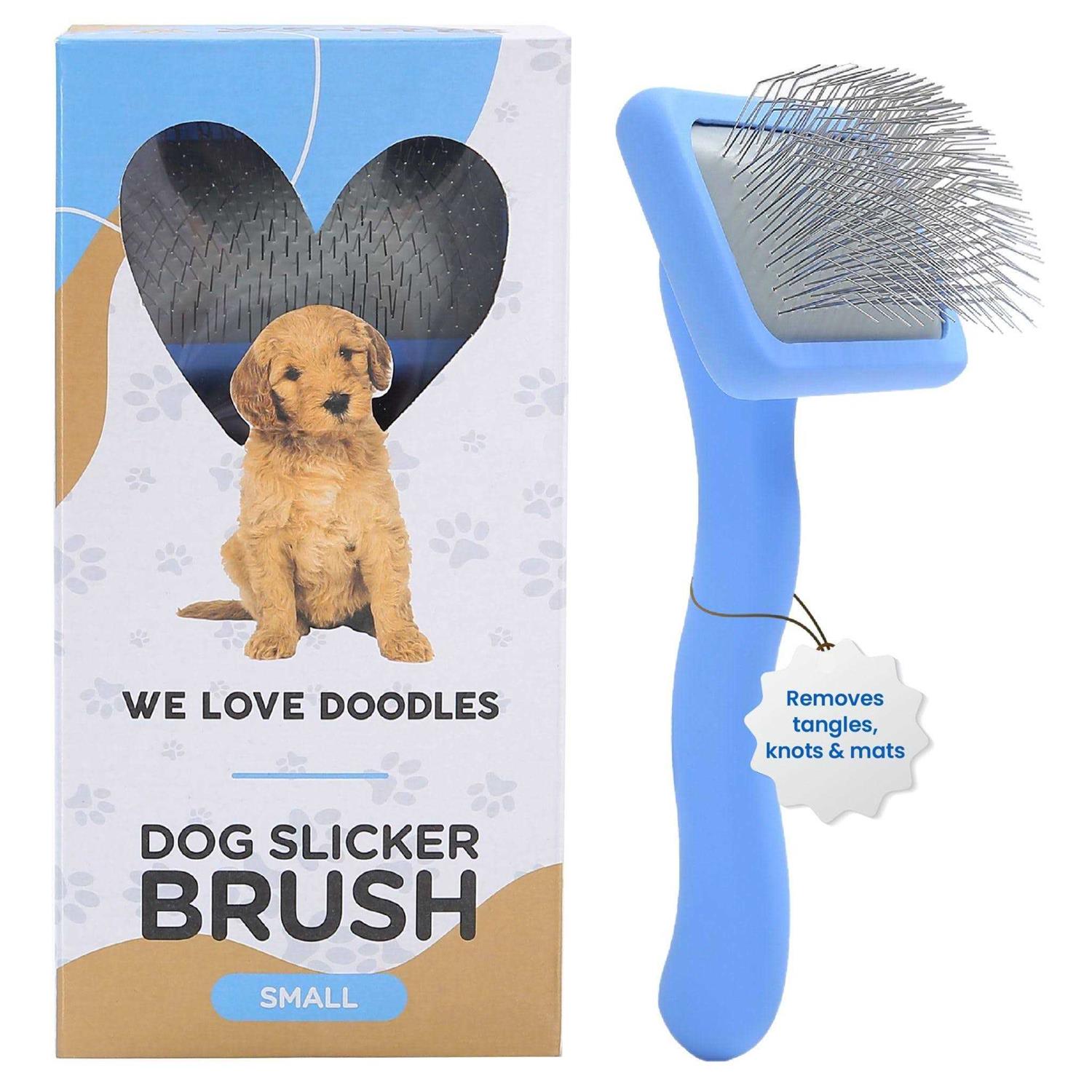 We Love Doodles Dog Slicker Brush Dog Doodle Brush for Grooming Pet Hair Dog Brush