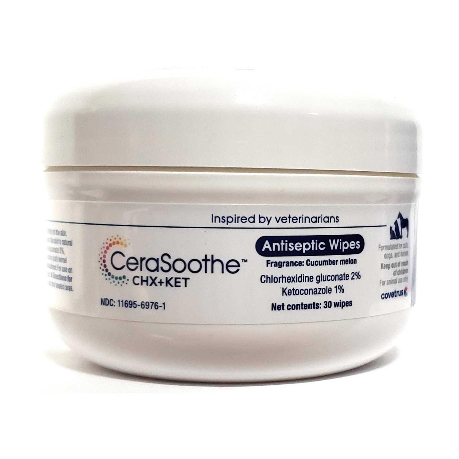 Covetrus CeraSoothe CHX+KET Wipes 30 ct