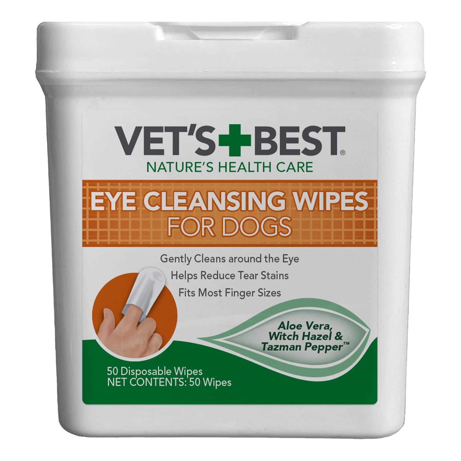 Vet's Best Aloe Vera & Witch Hazel Eye Cleansing Wipes for Dogs
