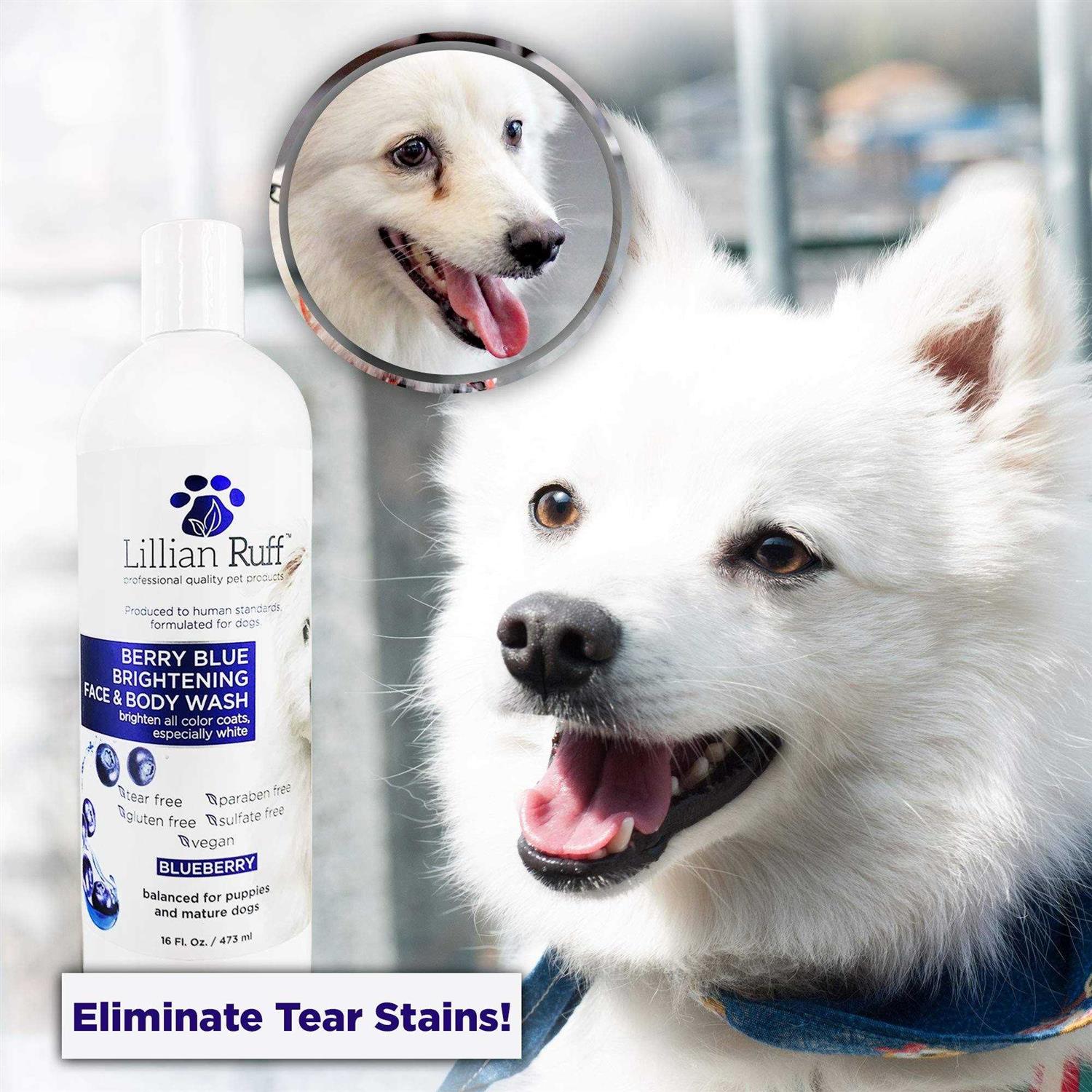 Alternative view of Lillian Ruff Berry Blue Brightening Face and Body Wash for Dogs and Cats