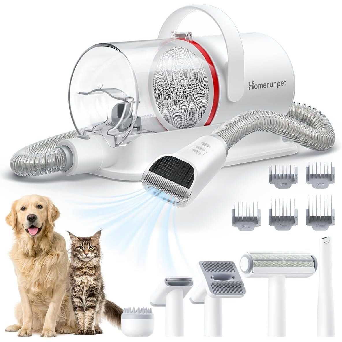 Alternative view of HomeRunPet Ultra Quiet Pet Vacuum Suction 99% Pet Hair 6 Tool Grooming Kit