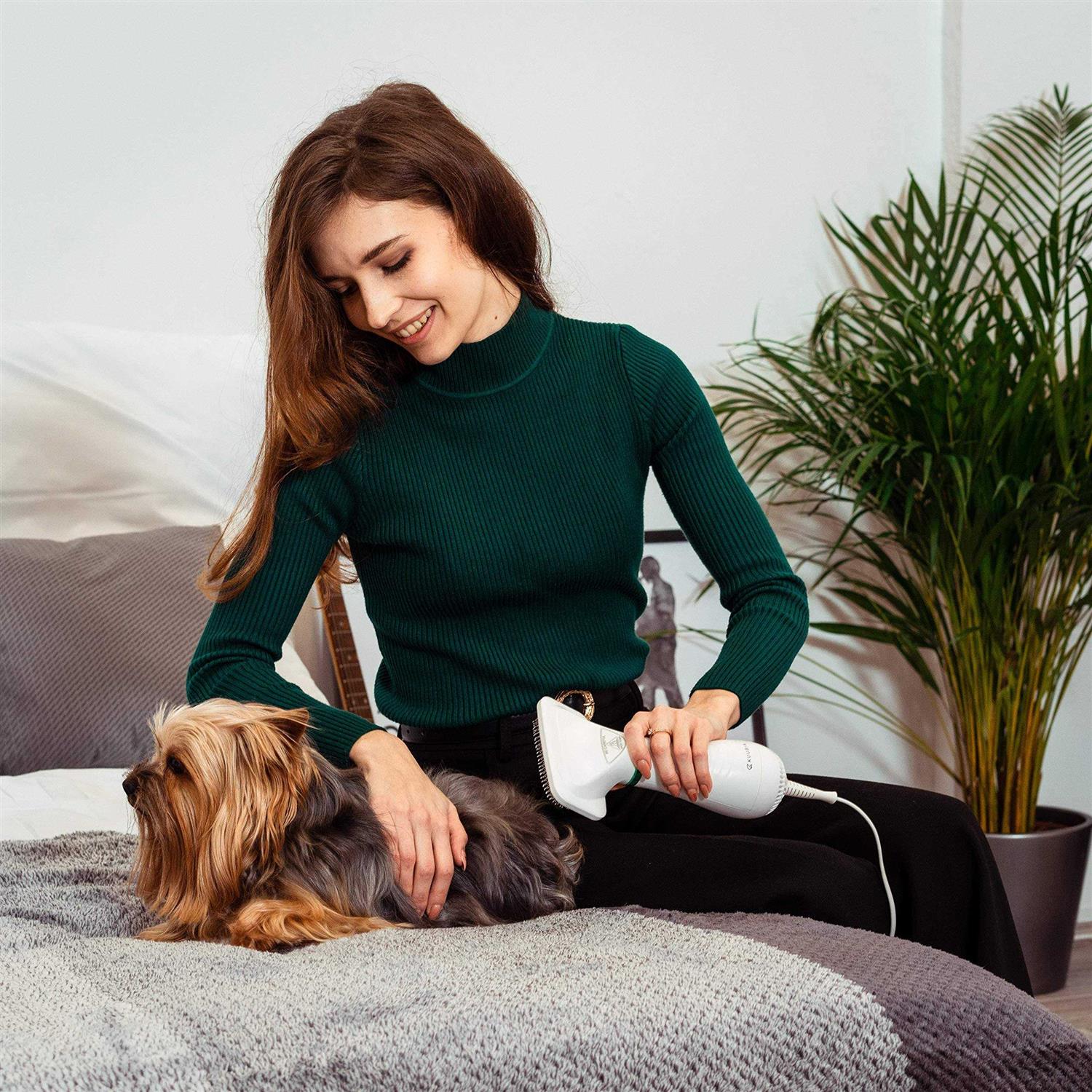 Alternative view of KUUBIA Pet Hair Dryer for Small and Medium-Sized Dogs and Cats 2-in-1 Dog Hair Dryer with Slicker Brush