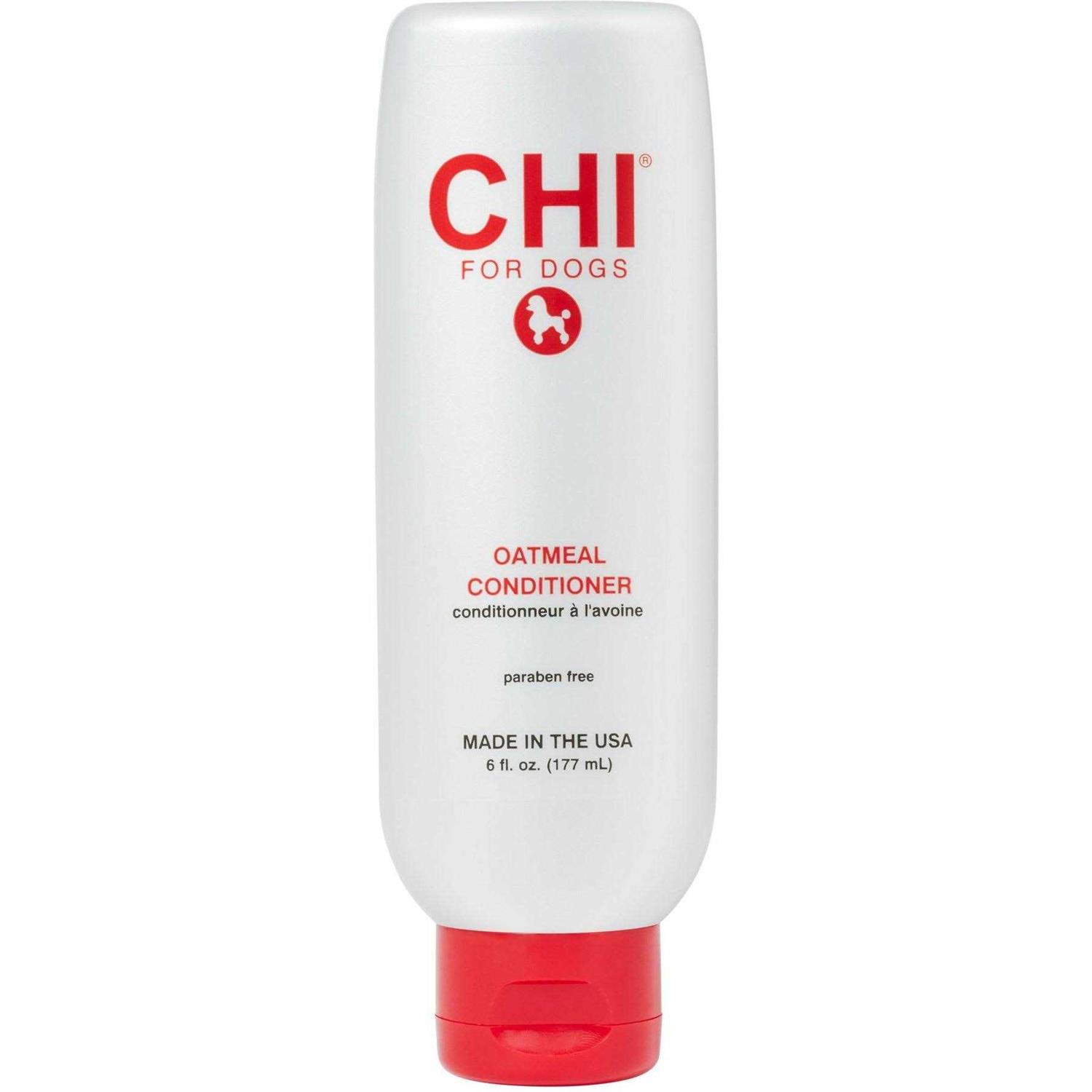 CHI for Dogs Oatmeal Conditioner for Dogs 6 oz Best Oatmeal Dog Conditioner for Dogs with Dry Skin Sulfate & Paraben Free