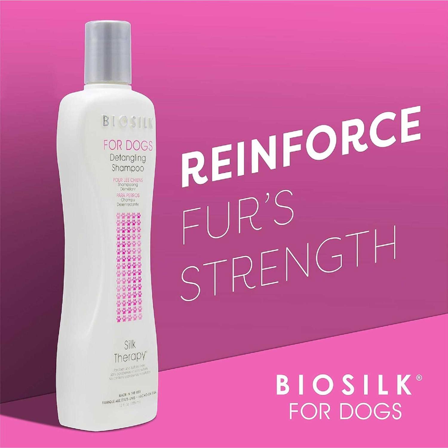 Alternative view of Biosilk for Dogs Silk Therapy Detangling Dog Shampoo