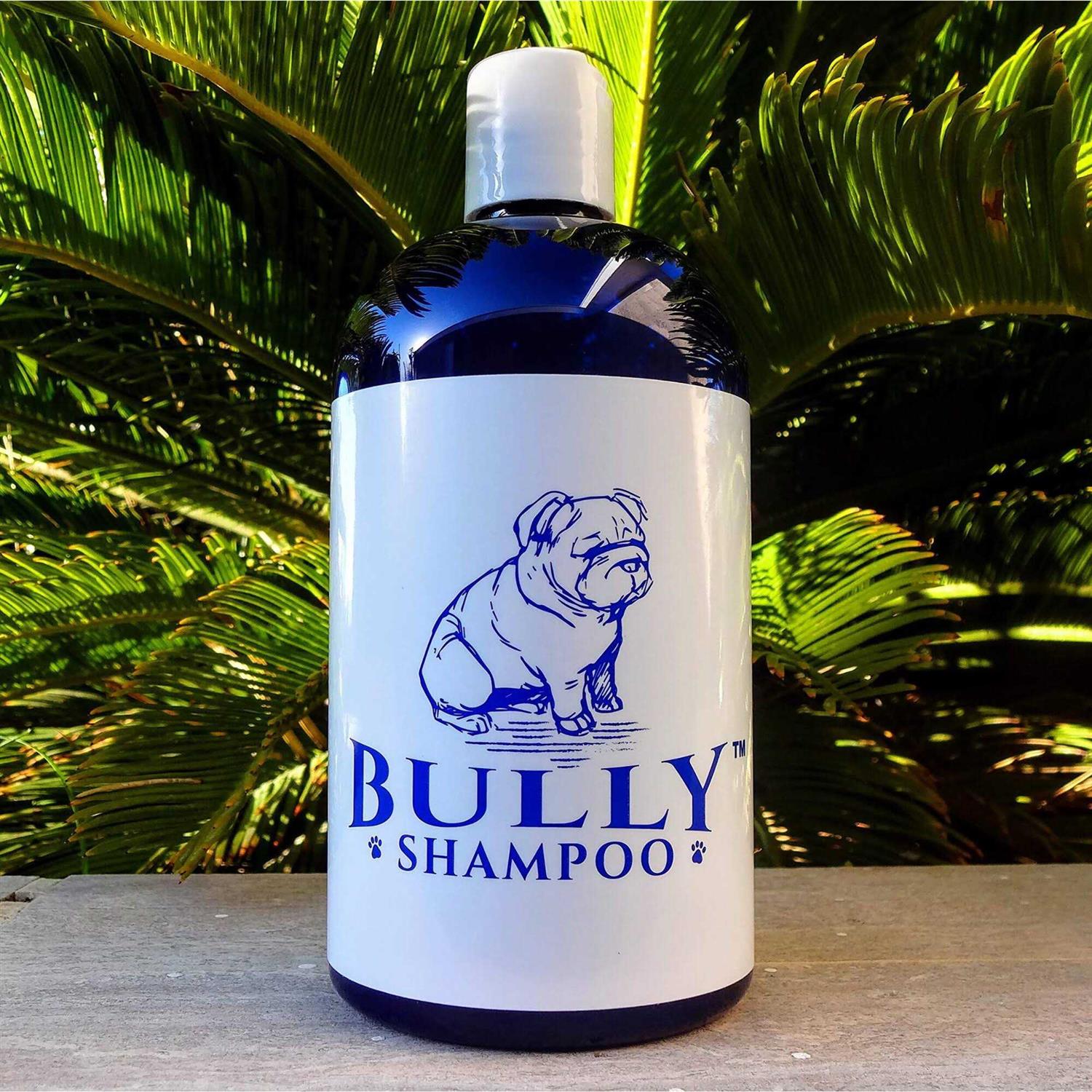 Alternative view of Bully Shampoo Bulldog Dog Shampoo All Natural Organic Formula Refreshing Botanical Scent. Specifically for Bulldog Breeds and Itchy Skin. Leaves