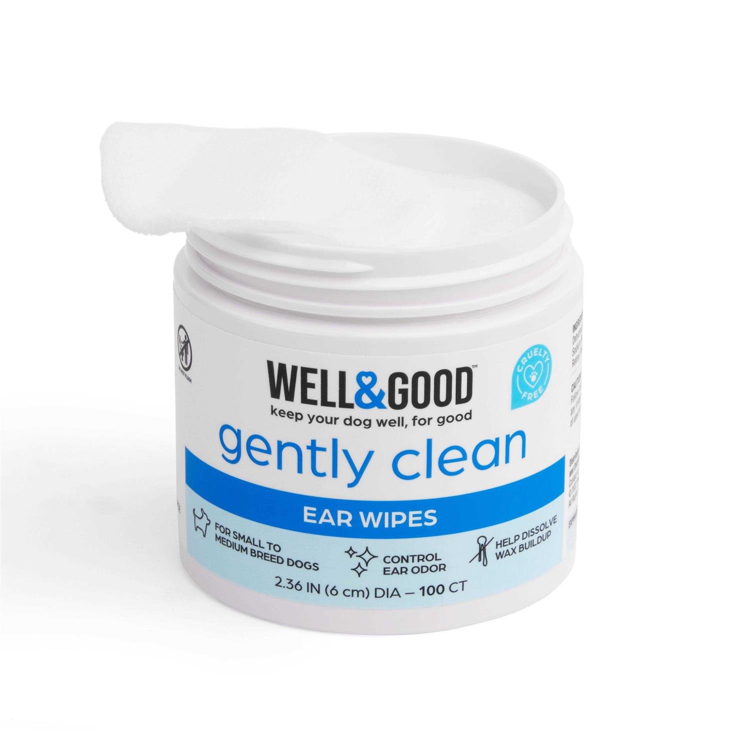 Alternative view of Well & Good Small Dog Ear Wipes