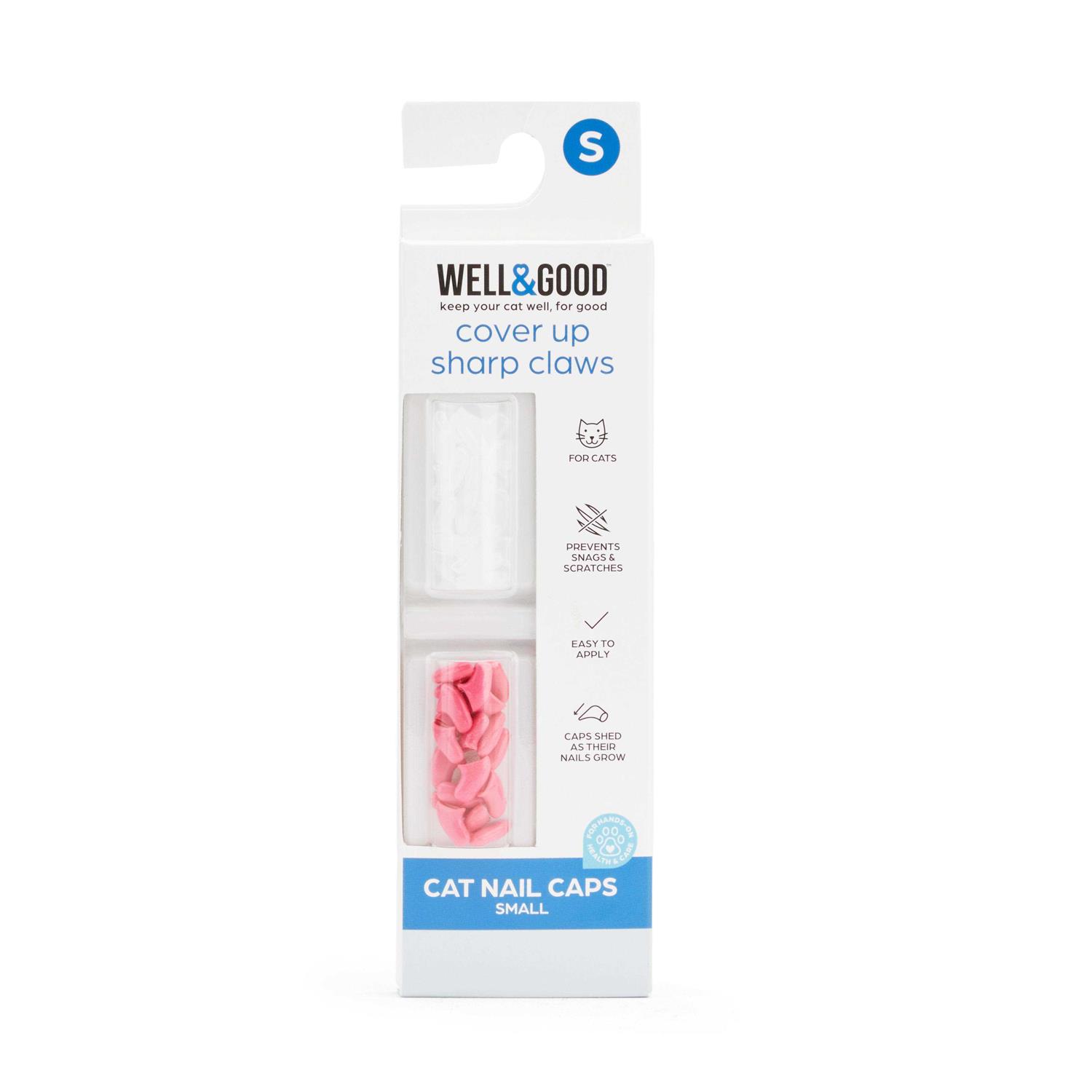 Well & Good Clear & Pink Cat Nail Caps