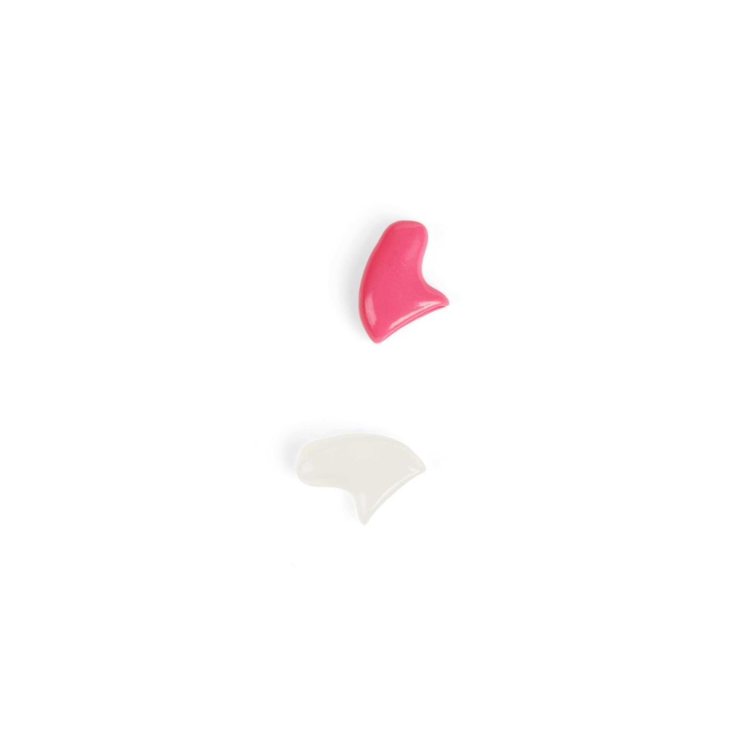 Alternative view of Well & Good Clear & Pink Cat Nail Caps