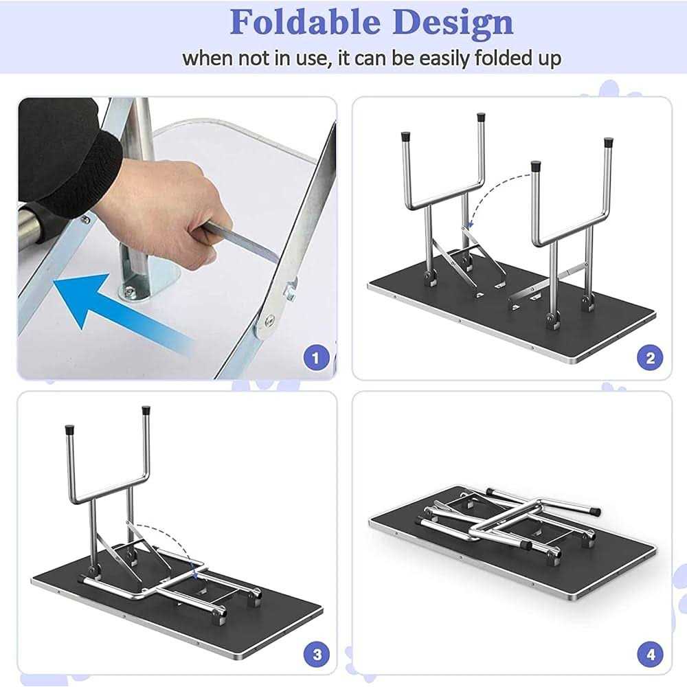 Alternative view of TRODEP Pet Grooming Table for Large Dogs Professional Heavy Duty Adjustable Dog Grooming Table with Arm & Noose & Mesh Tray