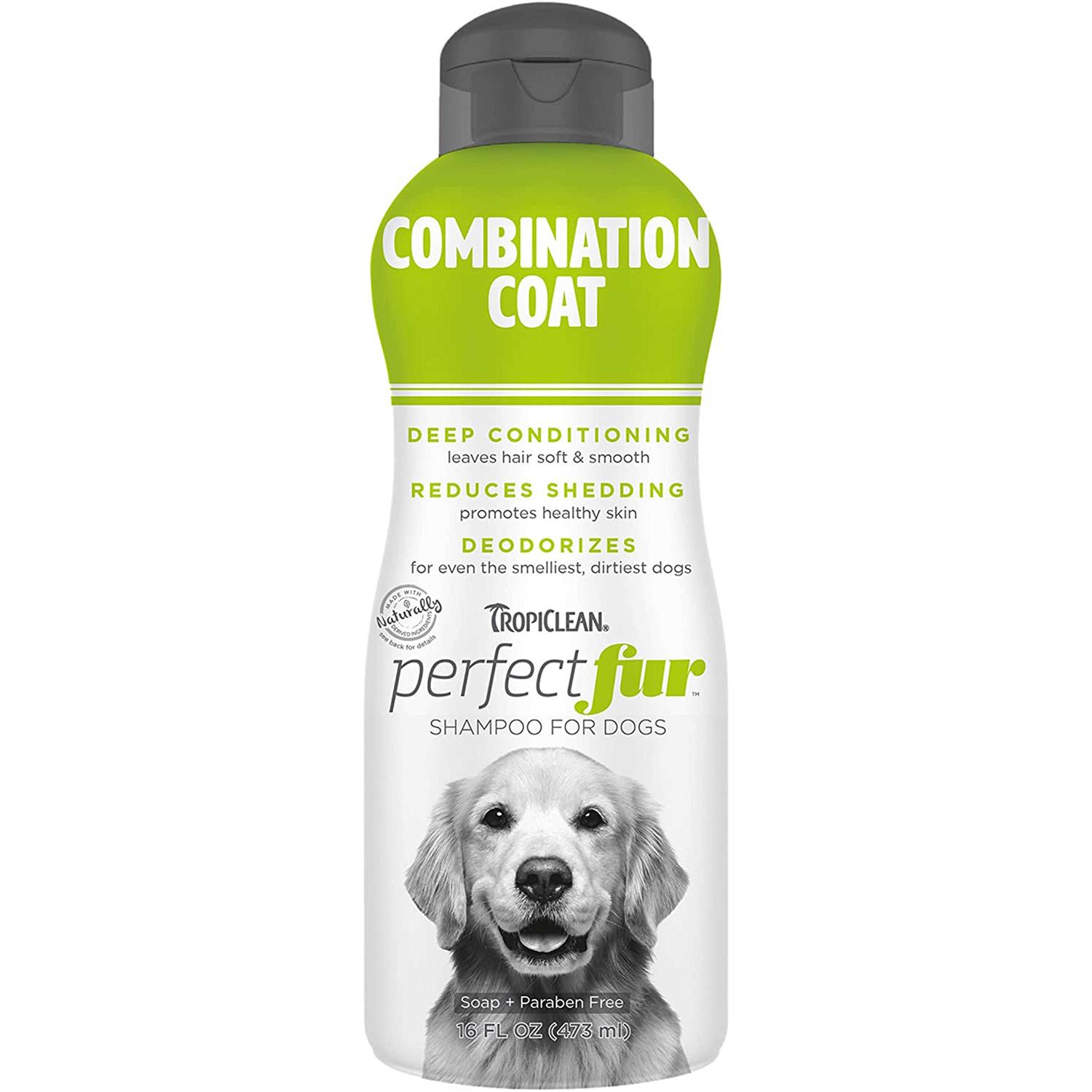 TropiClean PerfectFur Long Haired Coat Shampoo for Dogs