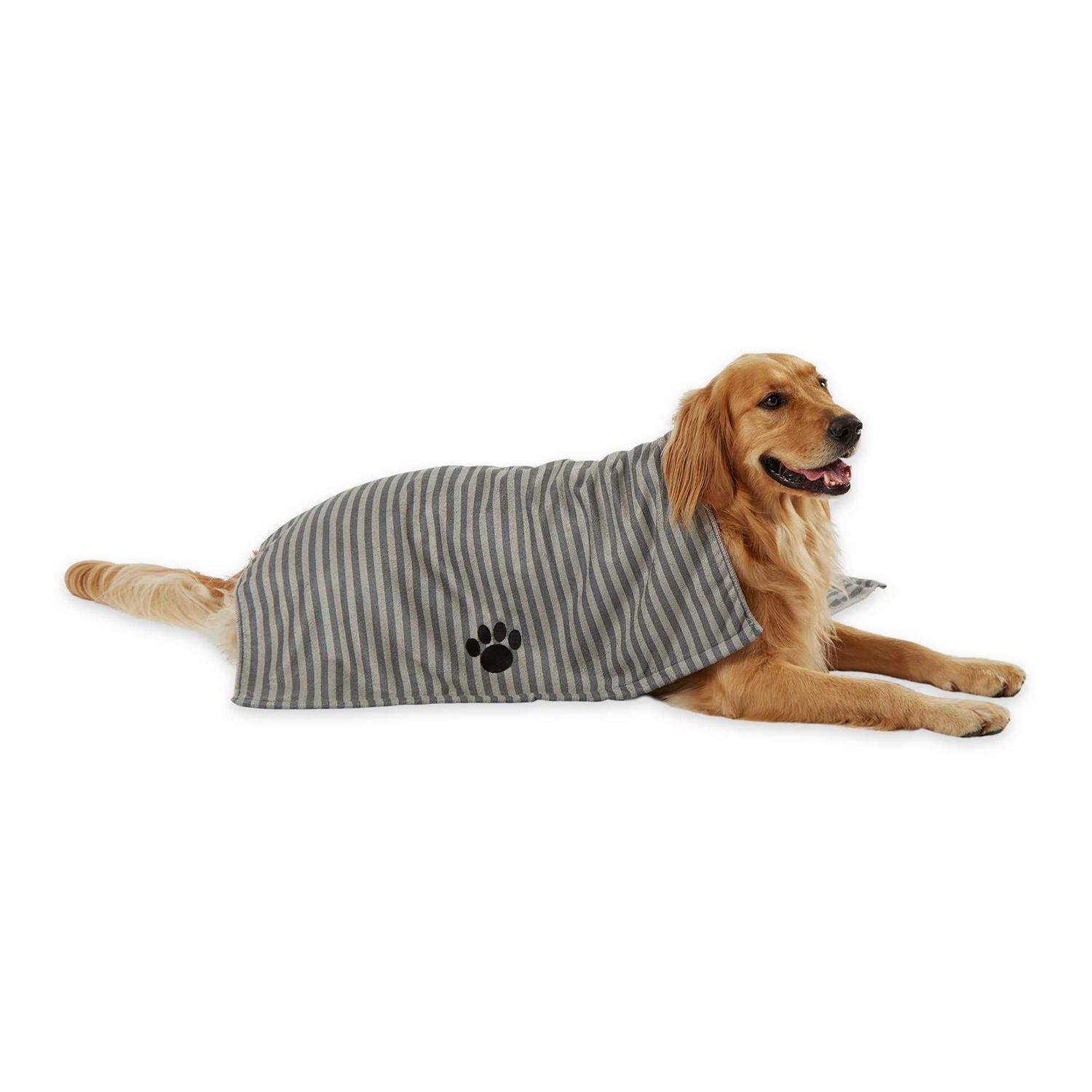Bone Dry Microfiber Pet Towel Embroidered Paw