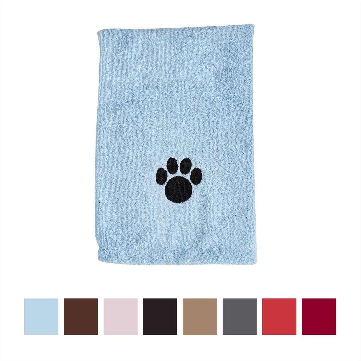 Bone Dry Microfiber Pet Towel Embroidered Paw