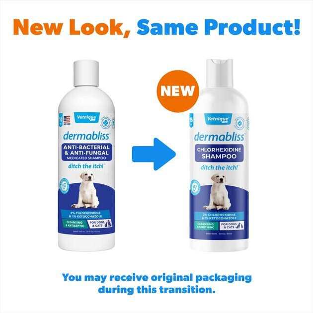 Alternative view of Vetnique Labs Dermabliss Chlorhexidine Shampoo 16 Oz Bottle For Dogs