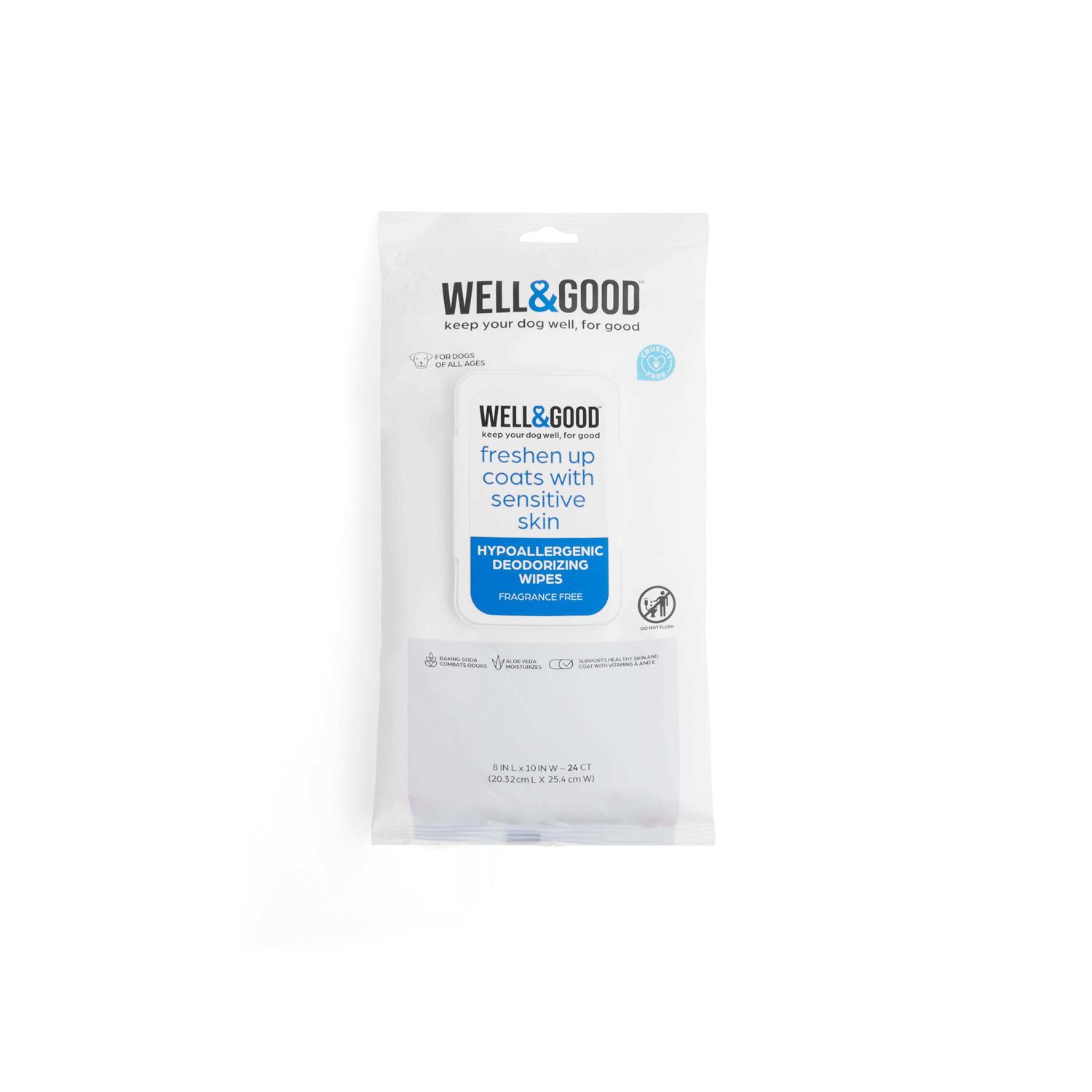 Well & Good Unscented Dog Wipes