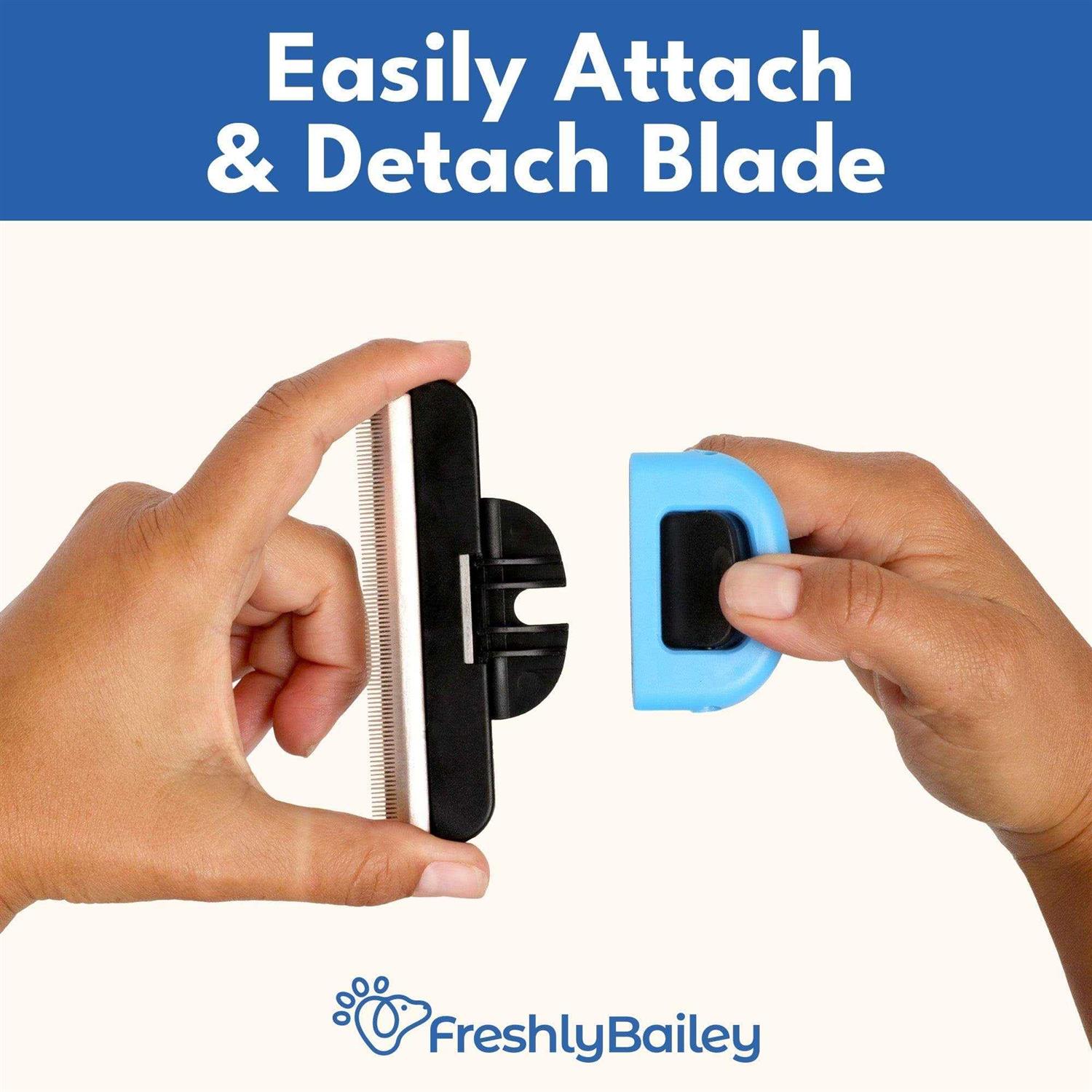 Alternative view of Freshly Bailey Deshedding Brush For Short Haired Dogs & Cats Cat and Dog Brush For Shedding Short Hair