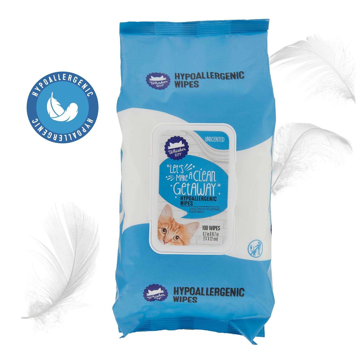 Whisker City Hypoallergenic Wipes Unscented