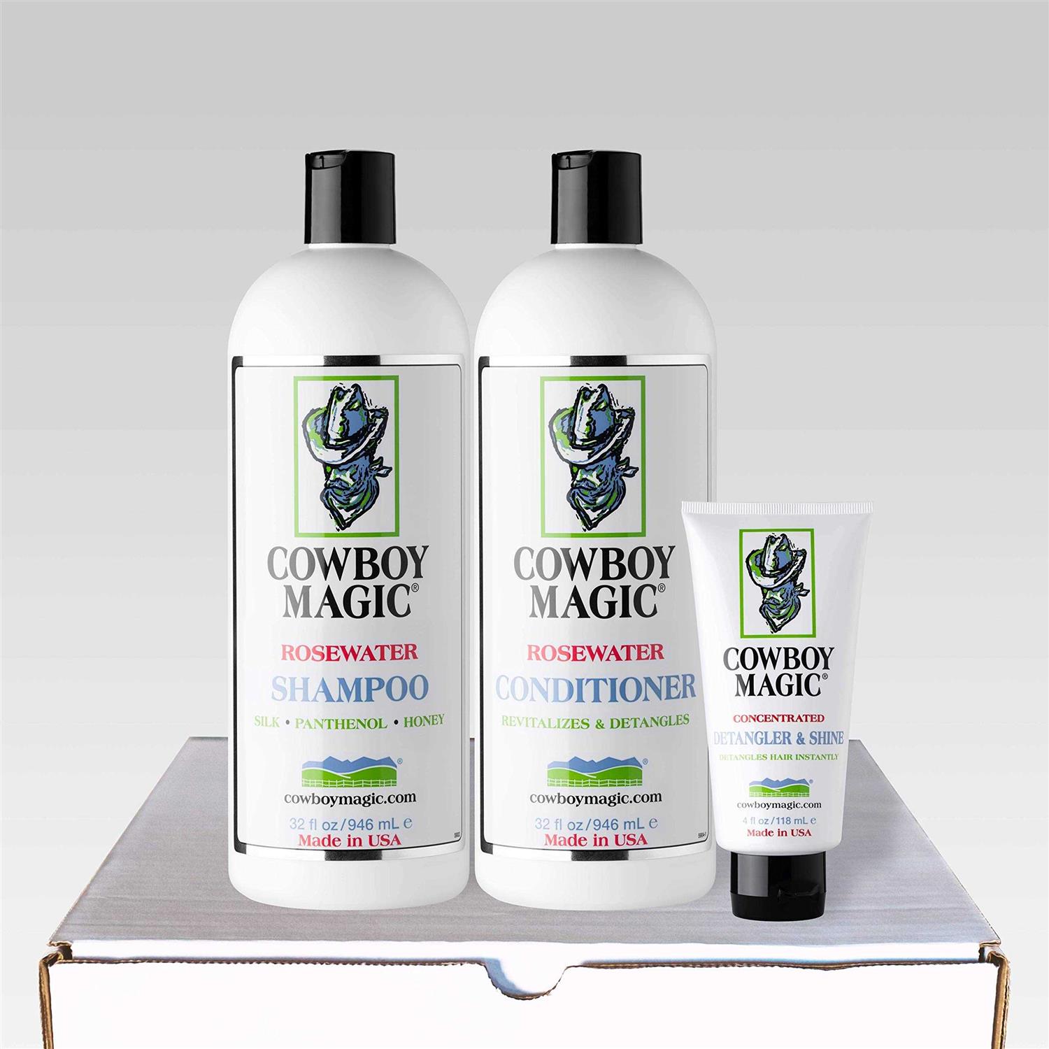 Alternative view of Cowboy Magic Shampoo + Conditioner 32 Ounce Bottles Detangler and Shine 4oz
