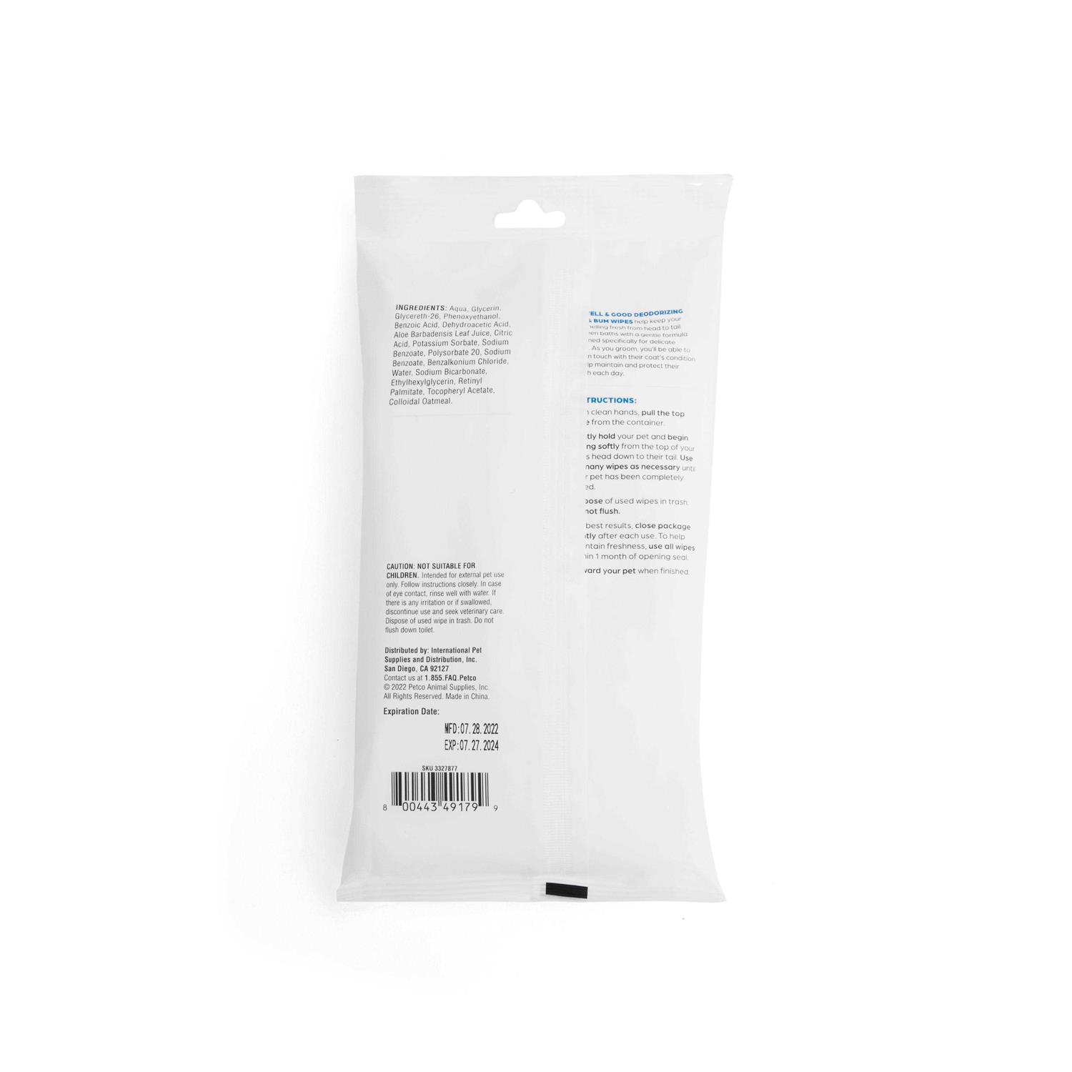 Alternative view of Well & Good Deodorizing Paw and Bum Wipes