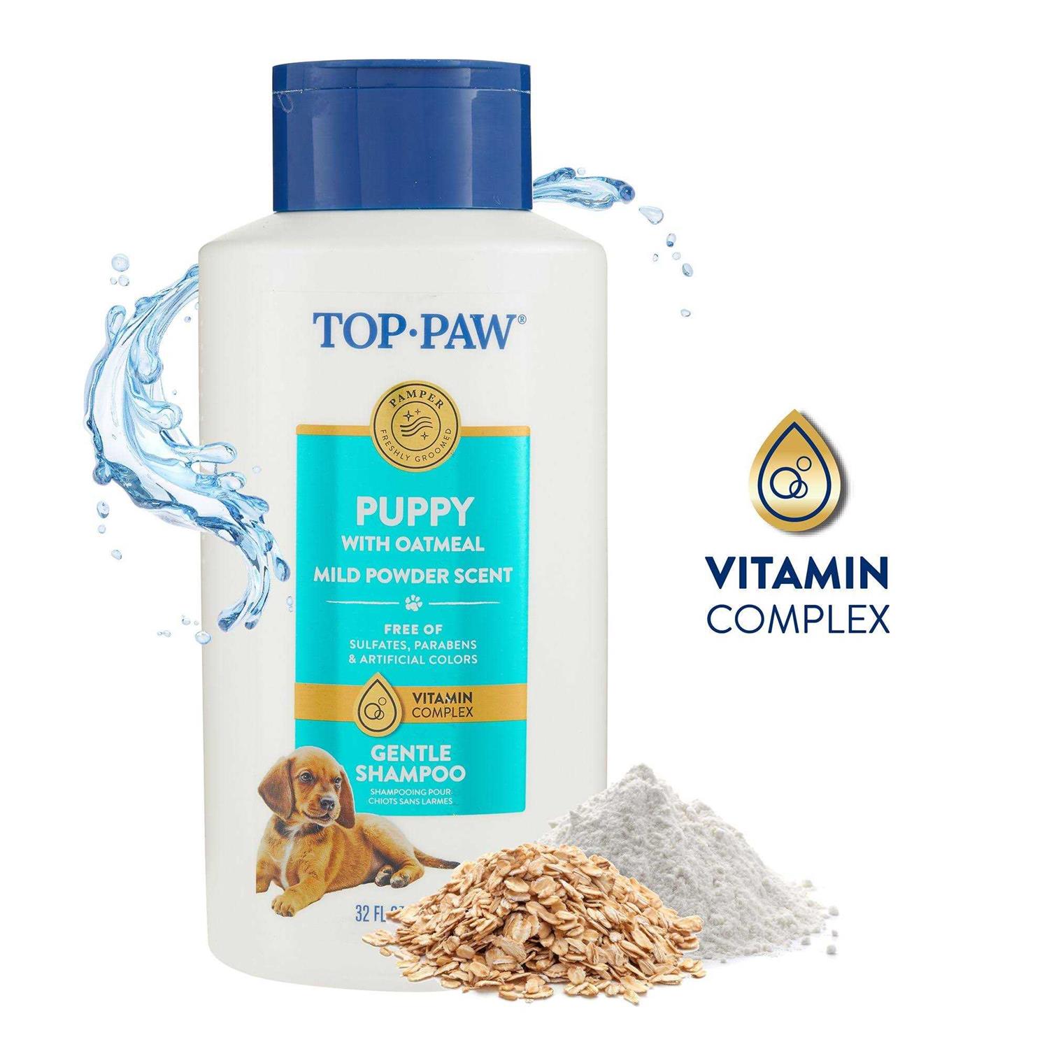Top Paw Gentle Puppy Oatmeal Shampoo Mild Powder Scent