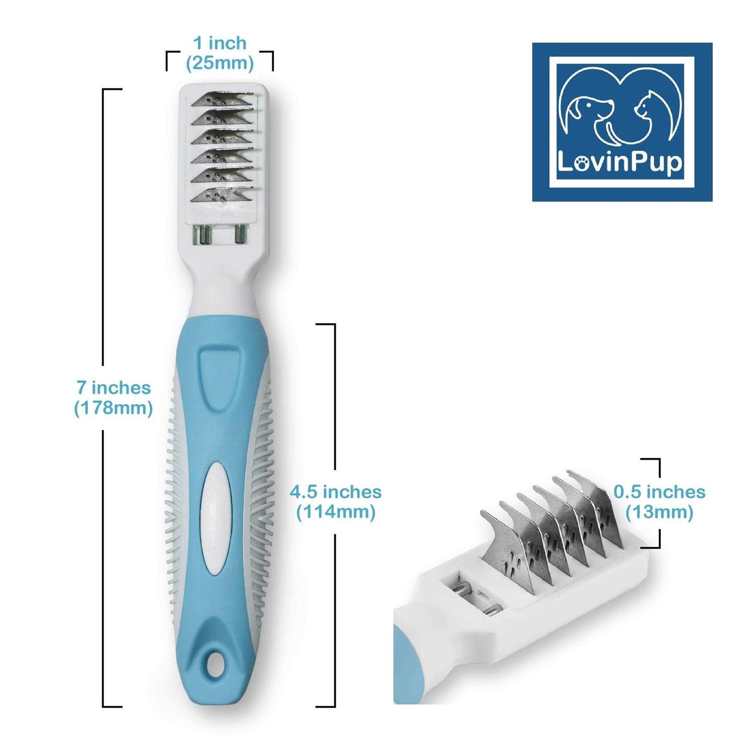 Alternative view of LovinPup Pet Mat Remover Easily removes Mats Professionally from your DOGS & CATS and Straightens Tuft & Knotted Pet hair. Extremely Gentle on pets
