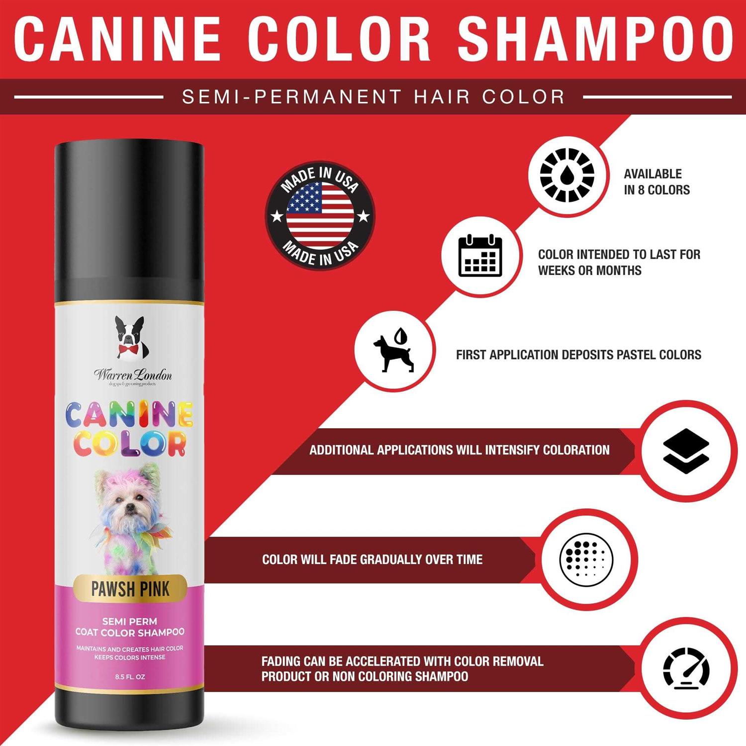 Alternative view of Warren London Canine Color Semi Perm Coat Color Shampoo for Dogs