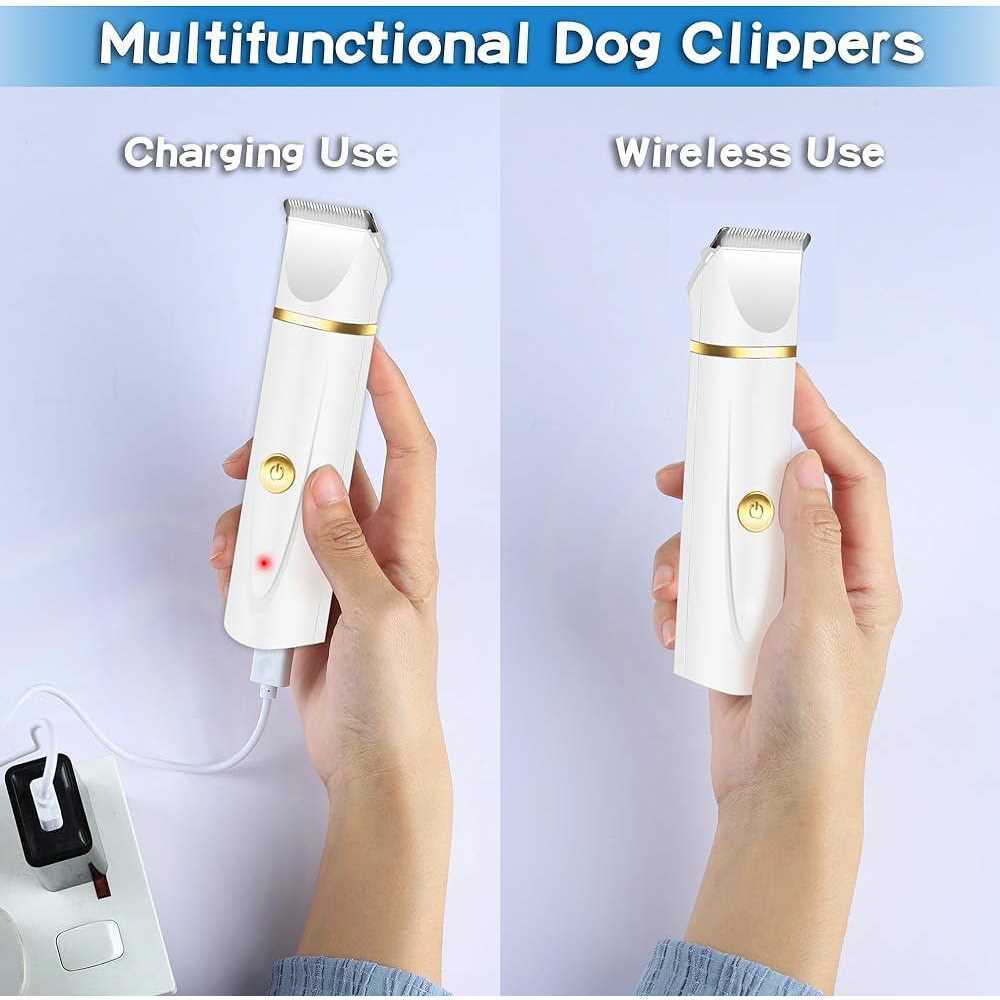 Alternative view of FERRISA Dog Clippers for Grooming Small Dog Clipper Dog Grooming Kit with 4 Blade Heads