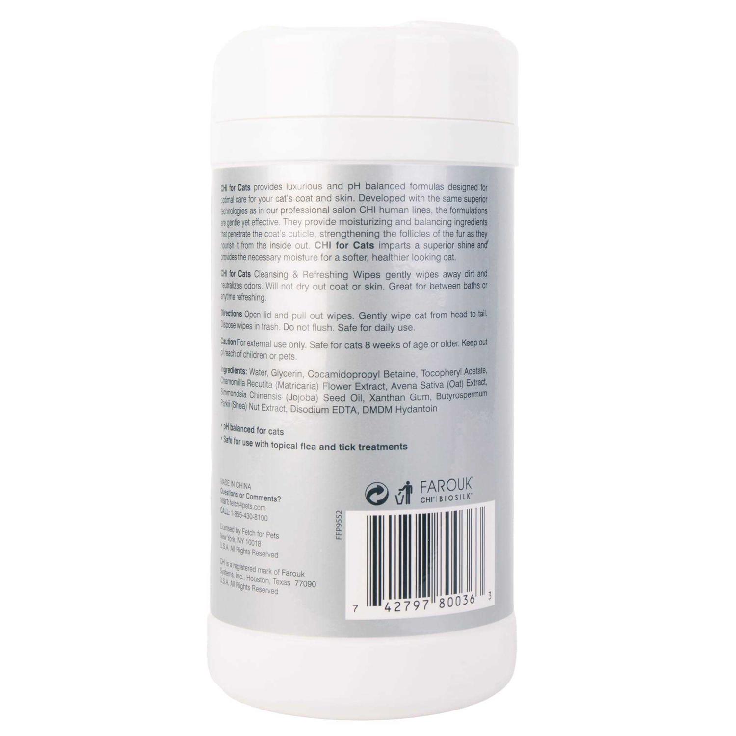 Alternative view of CHI Cleansing Cat Wipes