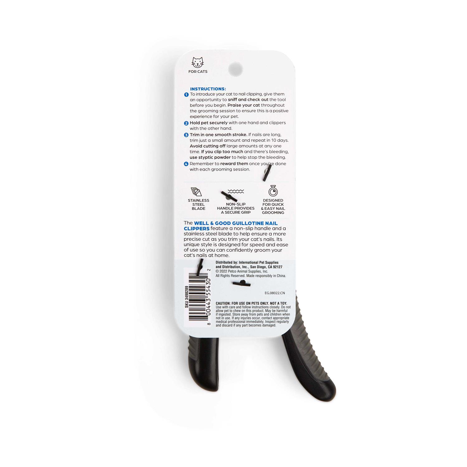 Alternative view of Well & Good Guillotine Cat Nail Clippers