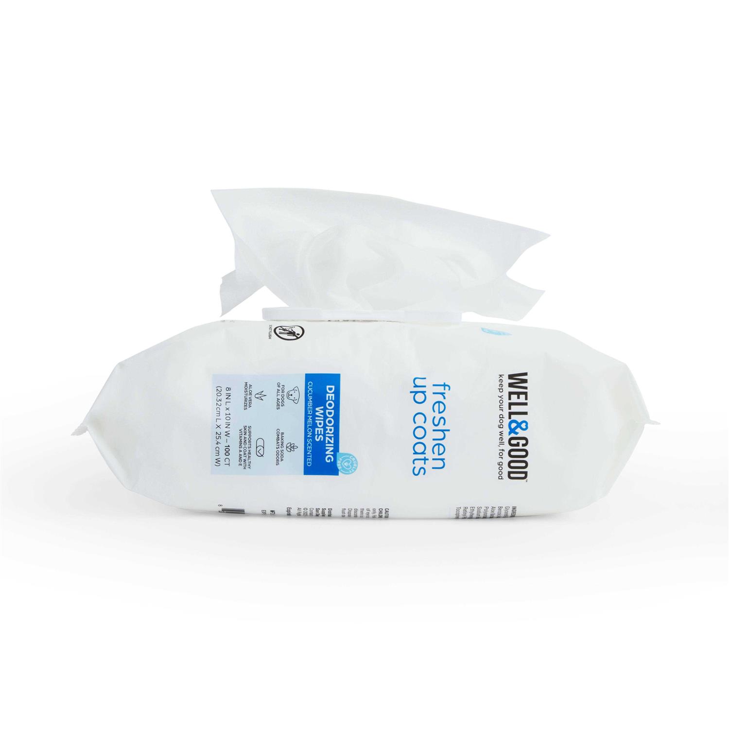 Alternative view of Well & Good Cucumber Melon Deodorizing Dog Wipes