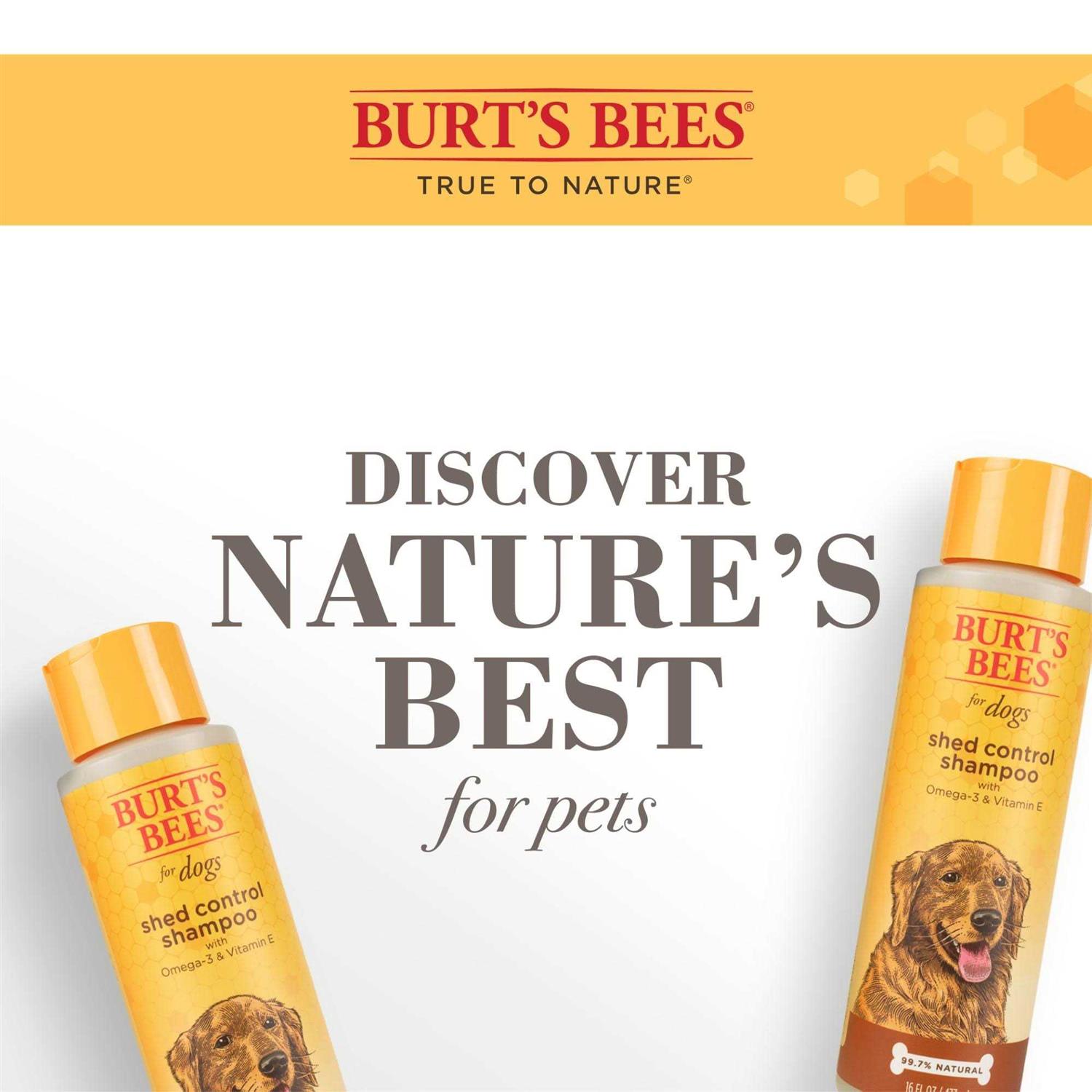 Alternative view of Burt's Bees Shed Control Shampoo for Dogs with Omega-3 & Vitamin E