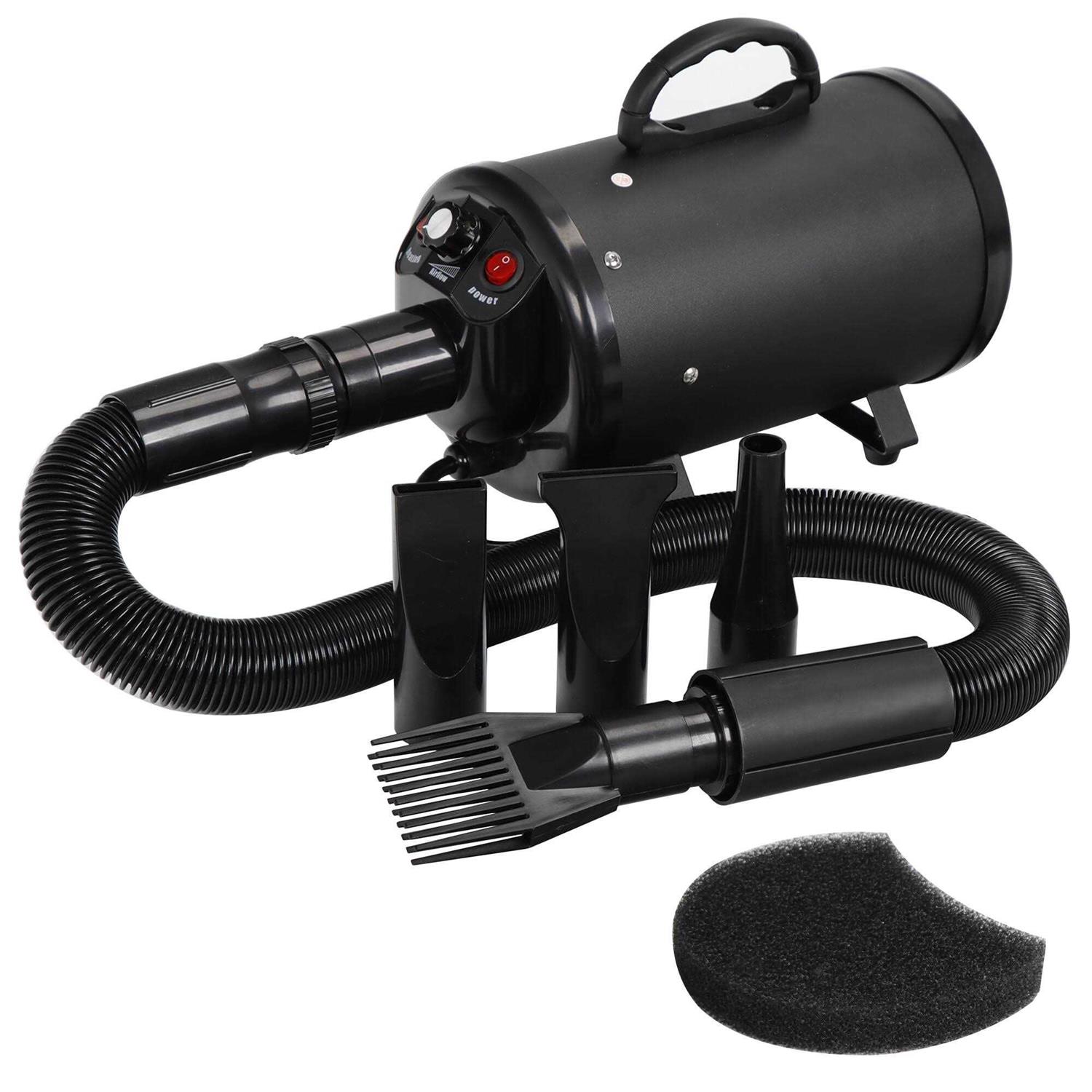Alternative view of Zeny Pet Dog Hair Dryer Portable High Power Pet Hair Grooming Low Noise Handle Dog Cat Grooming Blow Blaster Hair Dryer
