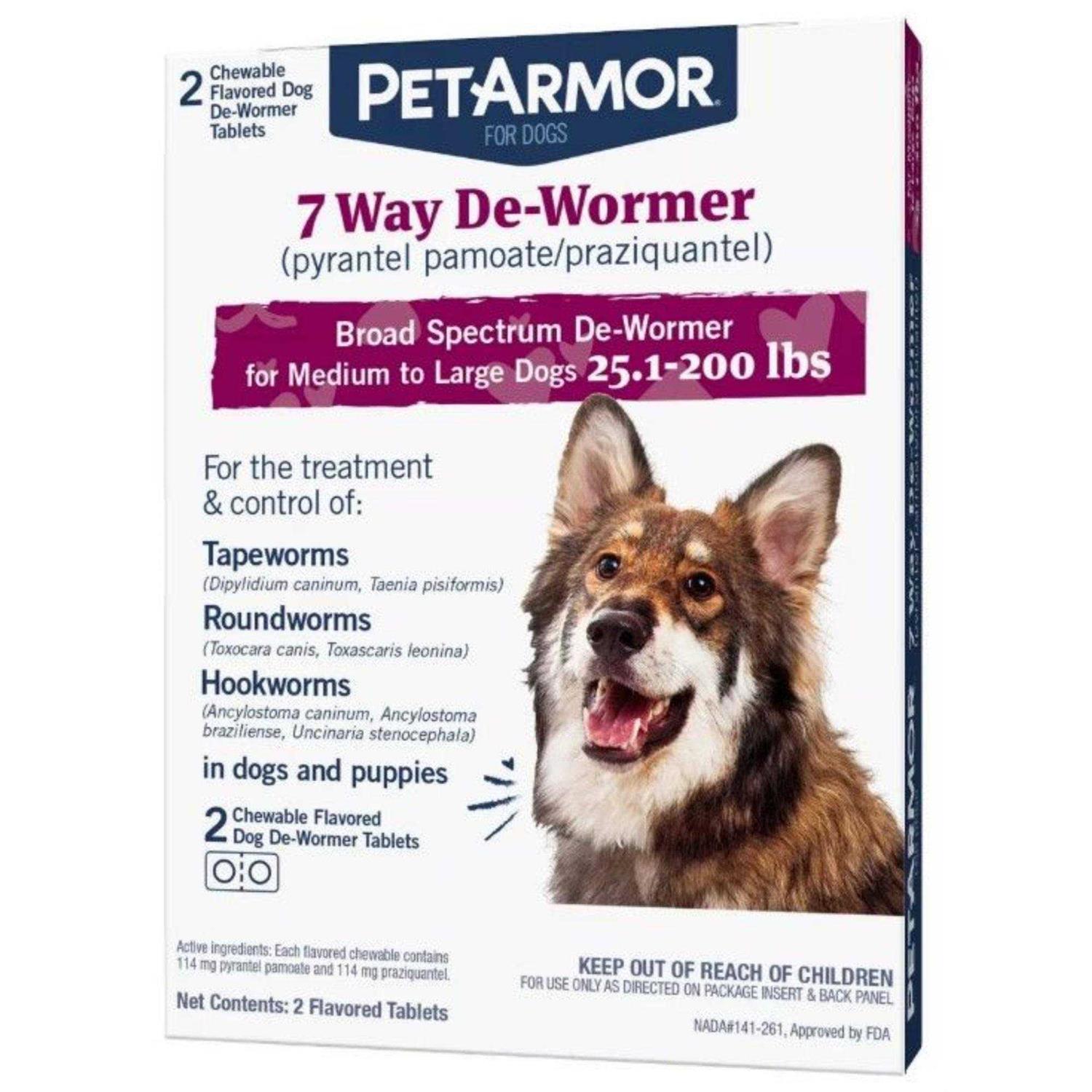 PetArmor 7 Way De Wormer Dogs