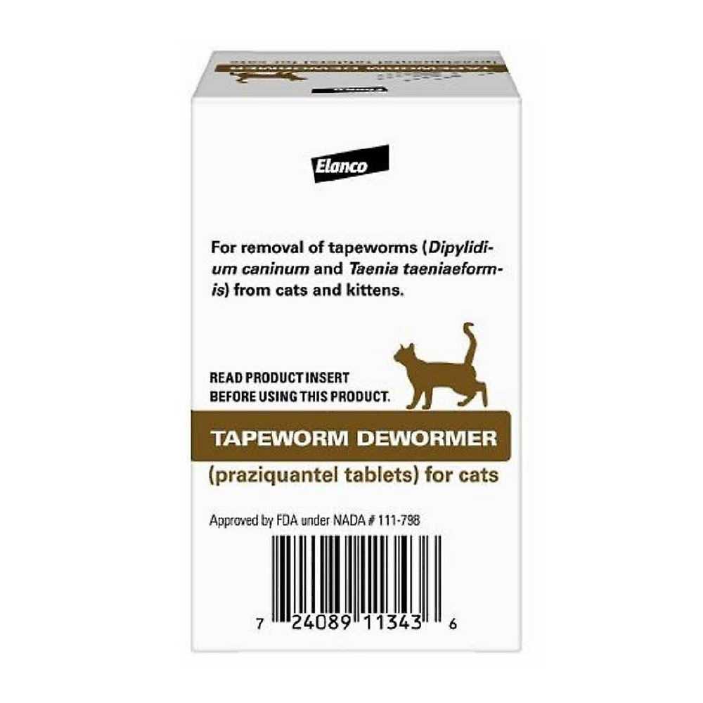 Alternative view of Elanco Tapeworm Dewormer Tablets for Cats, Pack of 3
