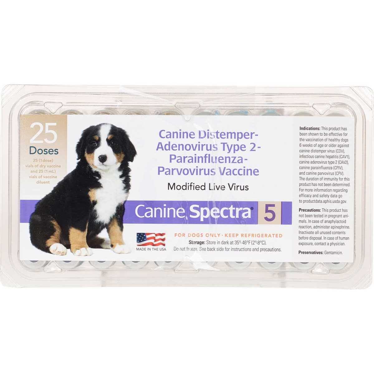 Alternative view of Canine Spectra 5 Dog Vaccine
