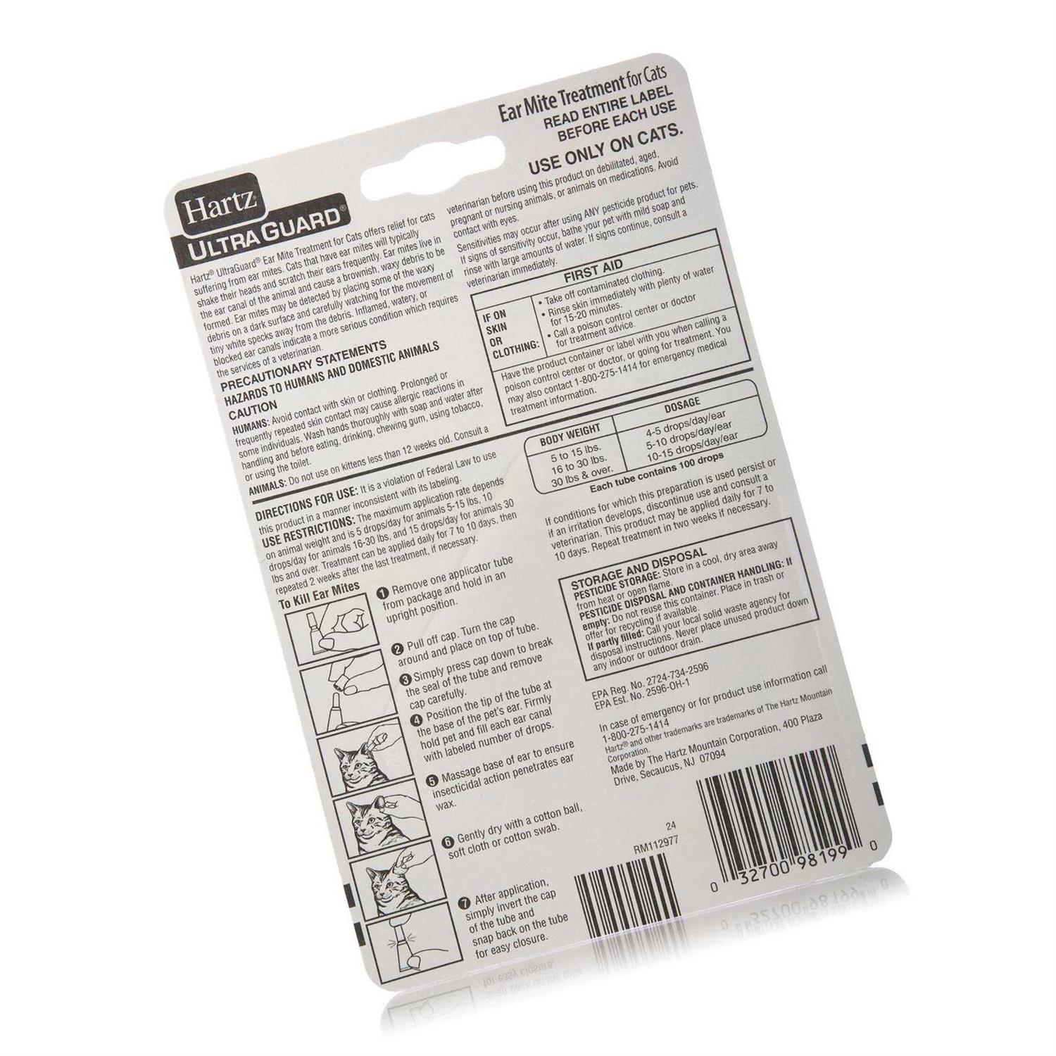 Alternative view of Hartz UltraGuard Ear Mite Treatment for Cats