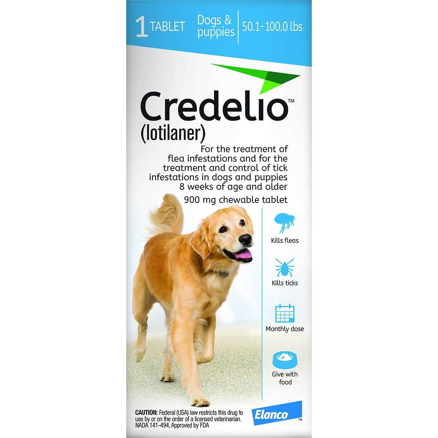 Credelio Chewable Tablet for Dogs 50.1-100 lbs