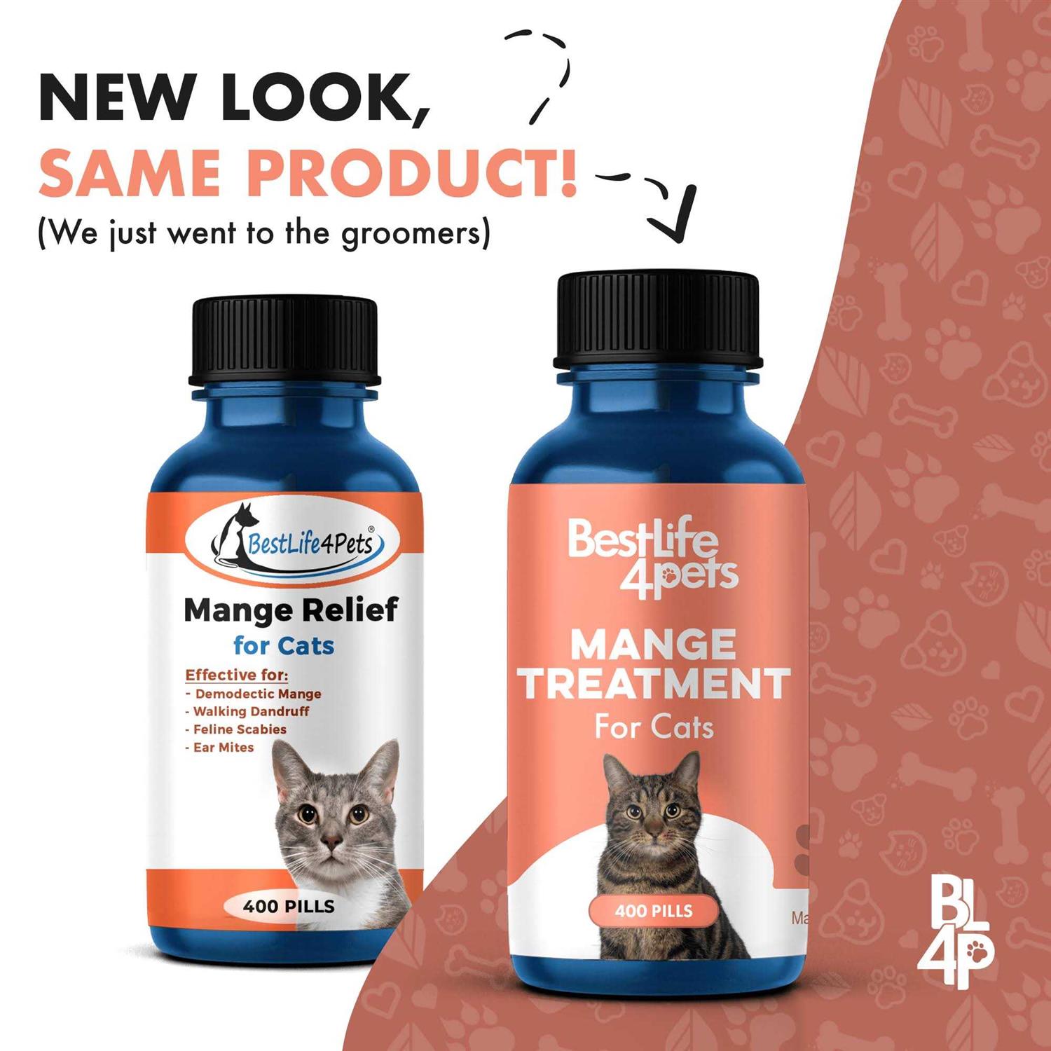 Alternative view of BestLife4Pets Demodectic Mange and Scabies Relief for Cats Ear Mites & Itch Relief Supplements for Cat Itching Relief