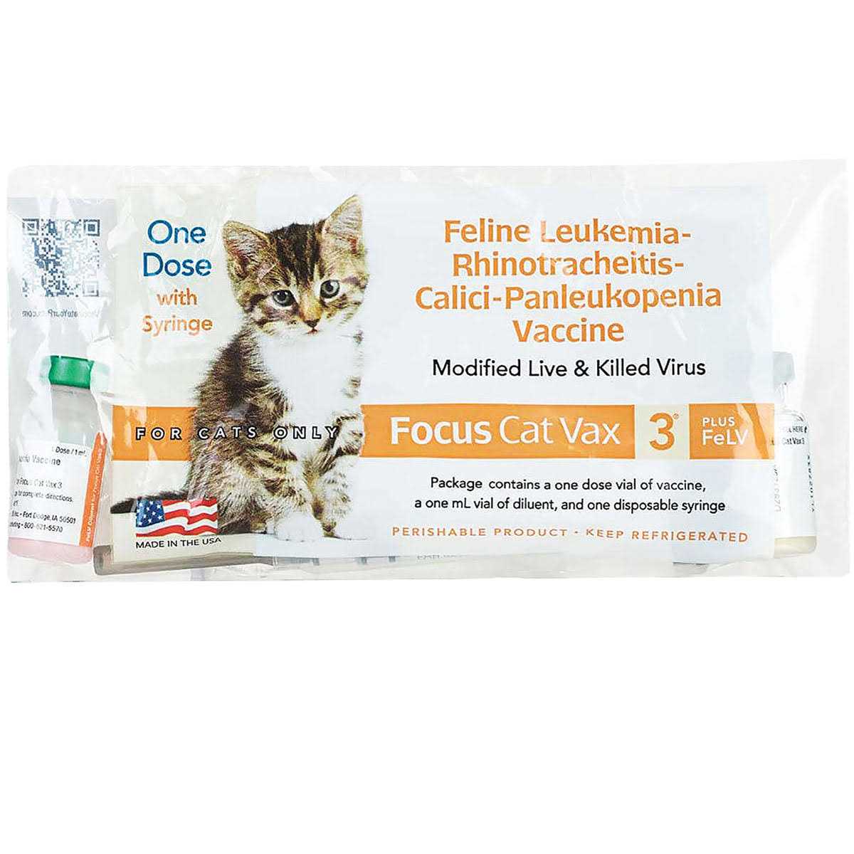 Alternative view of Spectra Focus Cat Vax 3 Plus FeLV