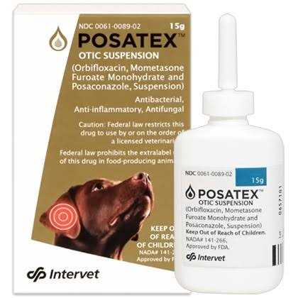 Alternative view of Posatex 15-g Otic Suspension for Dogs