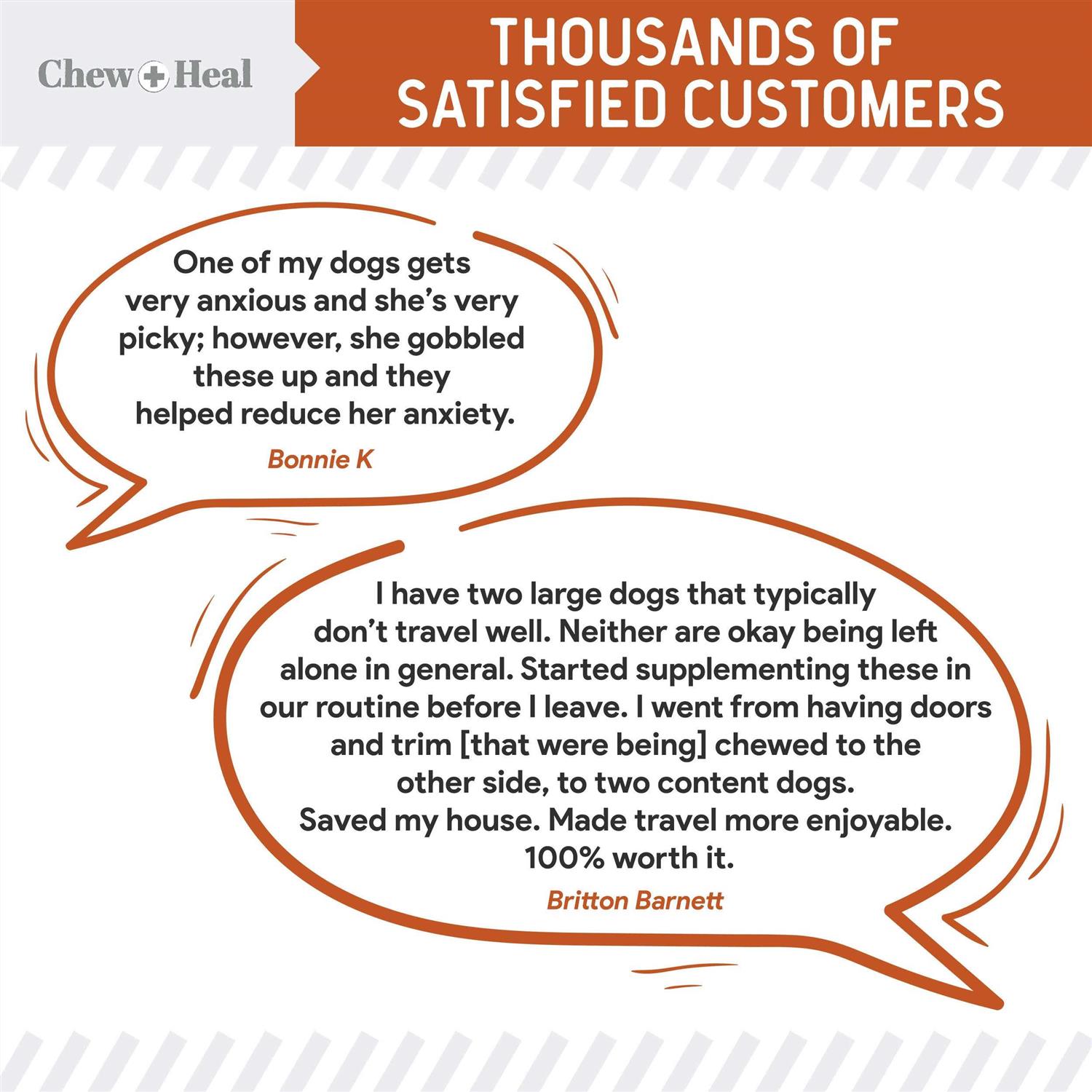 Alternative view of Chew + Heal Dogs Anxiety & Stress Calming Soft Chews