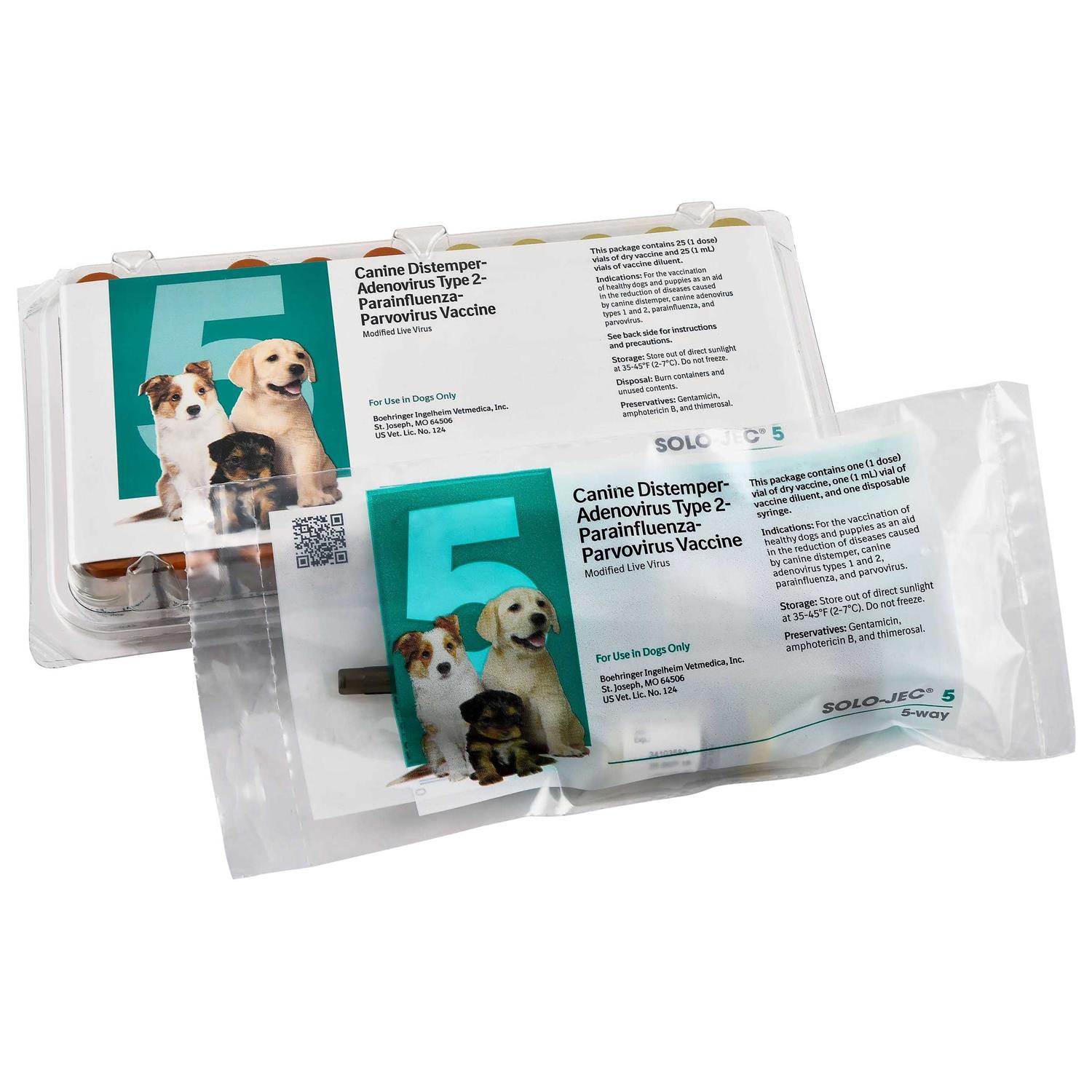 Alternative view of Boehringer Ingelheim Solo-Jec 5 Vaccine for Dogs