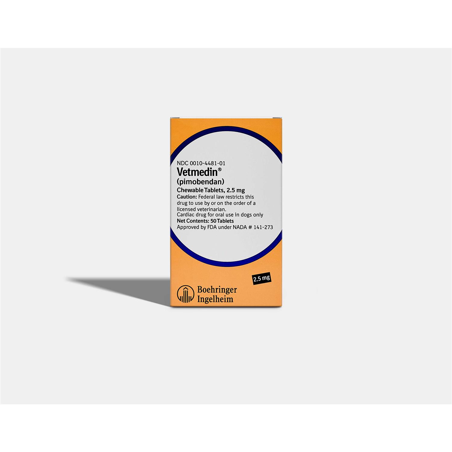 Vetmedin 2.5mg 50 Chewable Tablets